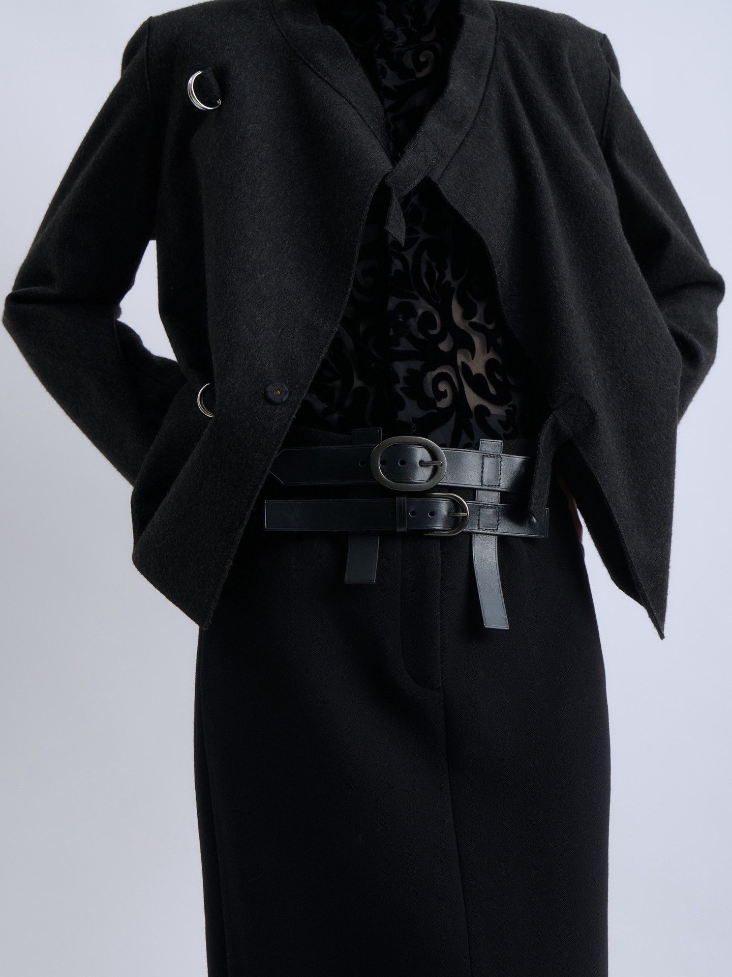 Jil Sander JIL SANDER Asymmetric Wool Short Coat Size M / US 6-8 / IT 42-44 - 7 Thumbnail