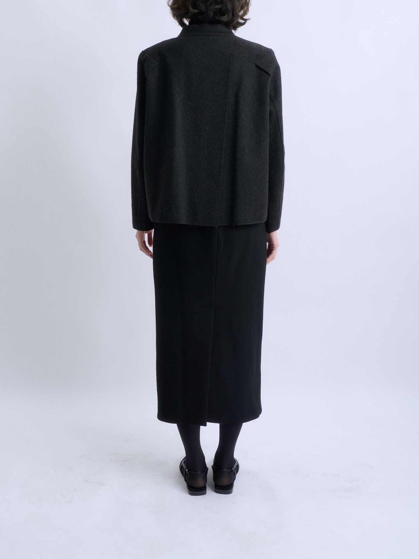 Jil Sander JIL SANDER Asymmetric Wool Short Coat Size M / US 6-8 / IT 42-44 - 5 Thumbnail