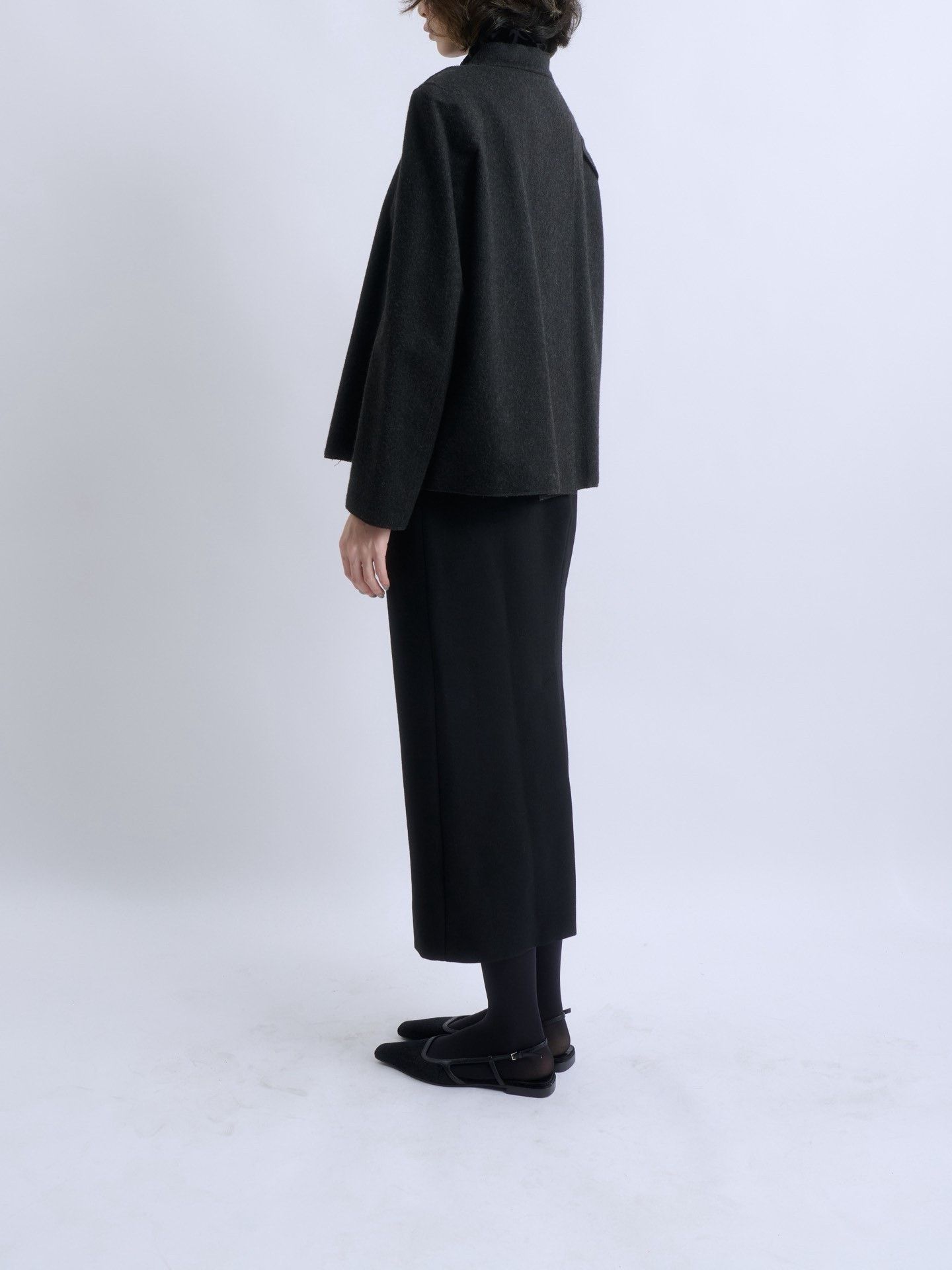 Jil Sander JIL SANDER Asymmetric Wool Short Coat Size M / US 6-8 / IT 42-44 - 4 Thumbnail