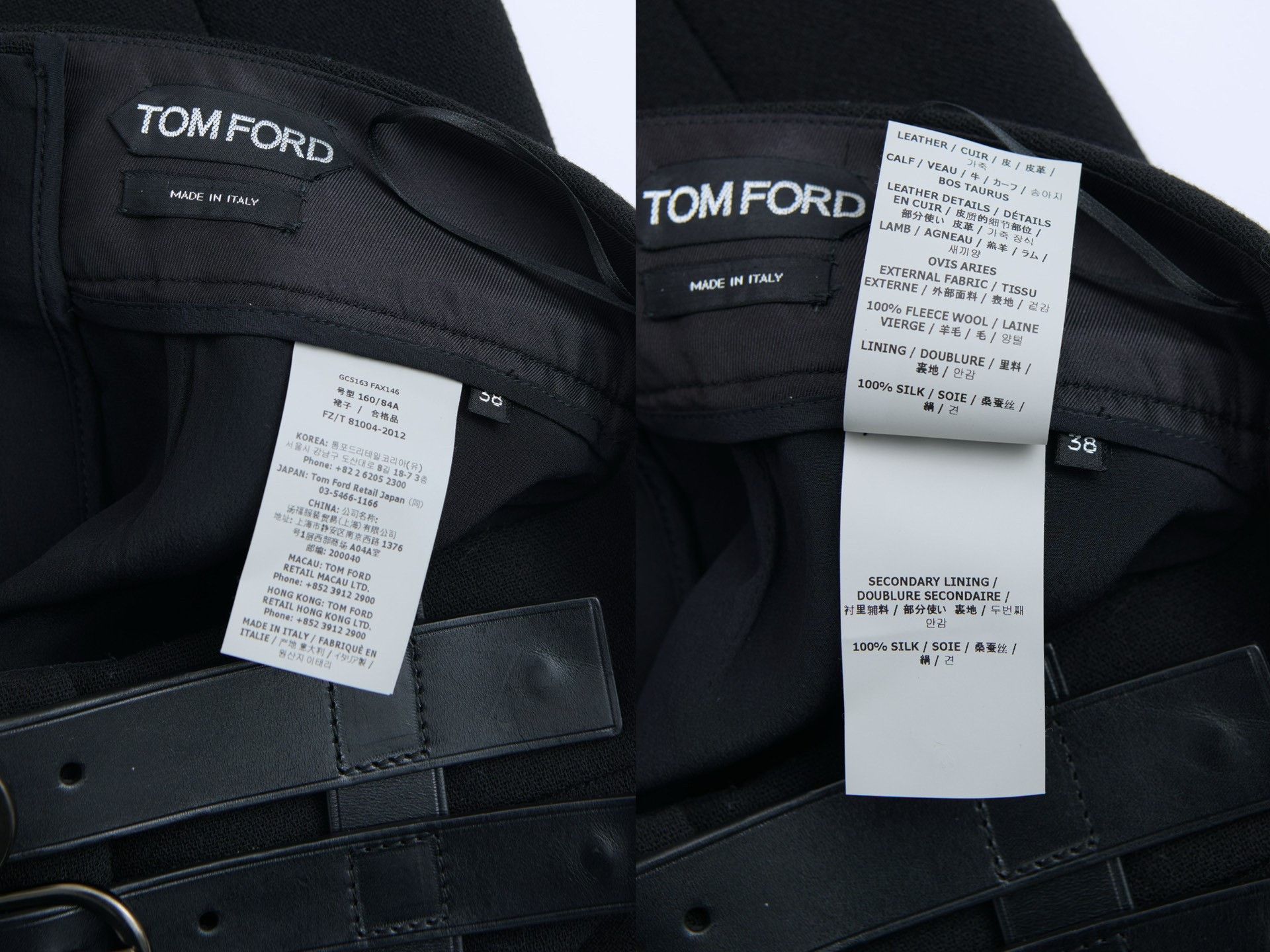 Tom Ford Tom Ford Double Belt Wool Midi Skirt Size 32" / US 10 / IT 46 - 9 Thumbnail