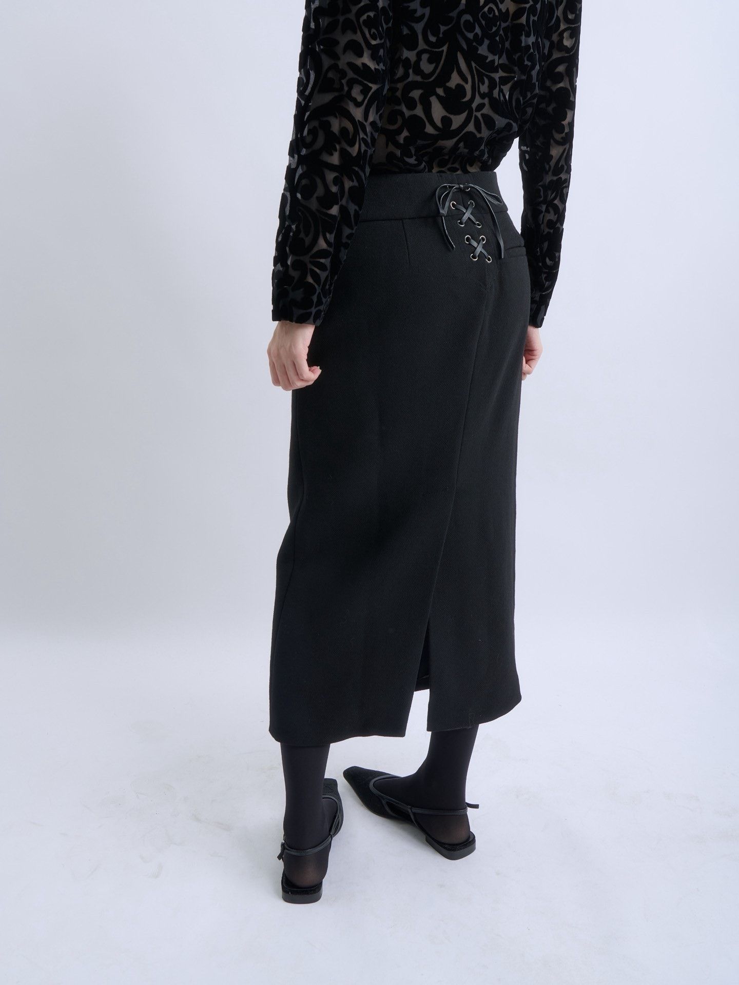 Tom Ford Tom Ford Double Belt Wool Midi Skirt Size 32" / US 10 / IT 46 - 5 Thumbnail