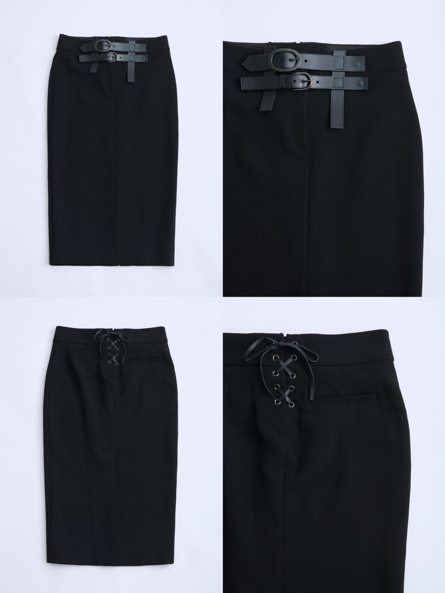 Tom Ford Tom Ford Double Belt Wool Midi Skirt Size 32" / US 10 / IT 46 - 8 Thumbnail