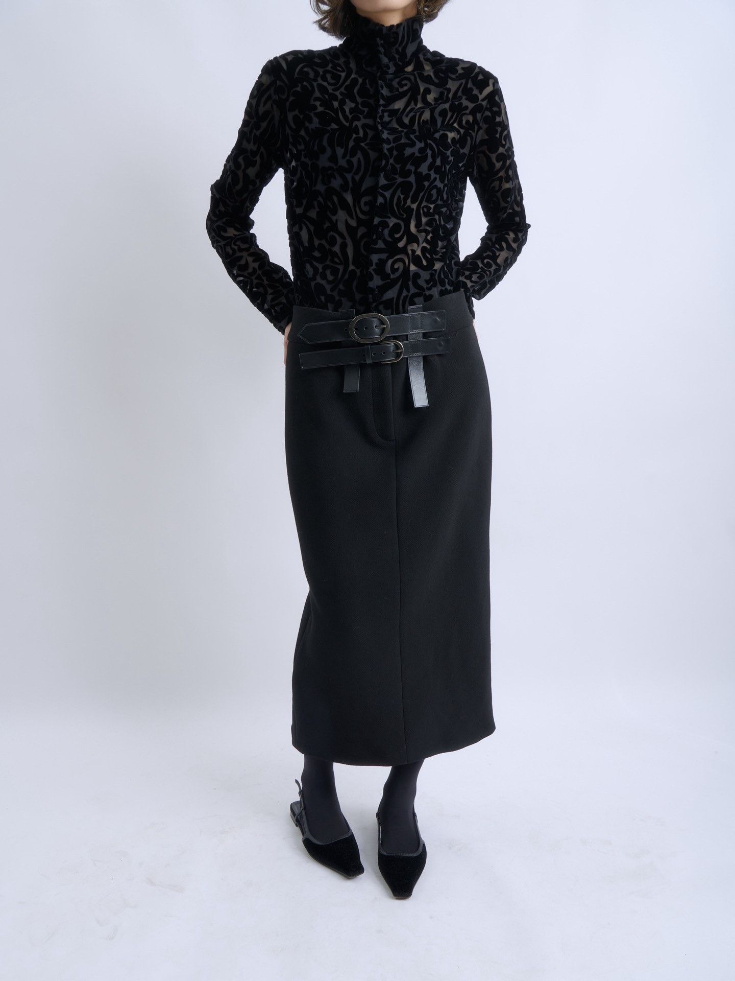 Tom Ford Tom Ford Double Belt Wool Midi Skirt Size 32" / US 10 / IT 46 - 7 Thumbnail