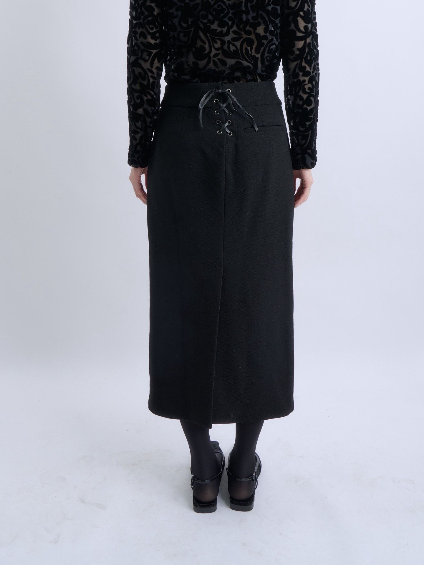 Tom Ford Tom Ford Double Belt Wool Midi Skirt Size 32" / US 10 / IT 46 - 4 Thumbnail