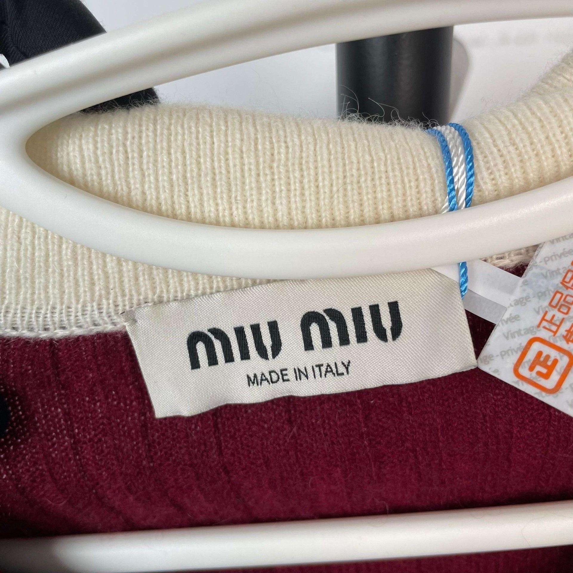 Miu Miu Miu Miu Red Polo Knit Top Size M / US 6-8 / IT 42-44 - 5 Thumbnail