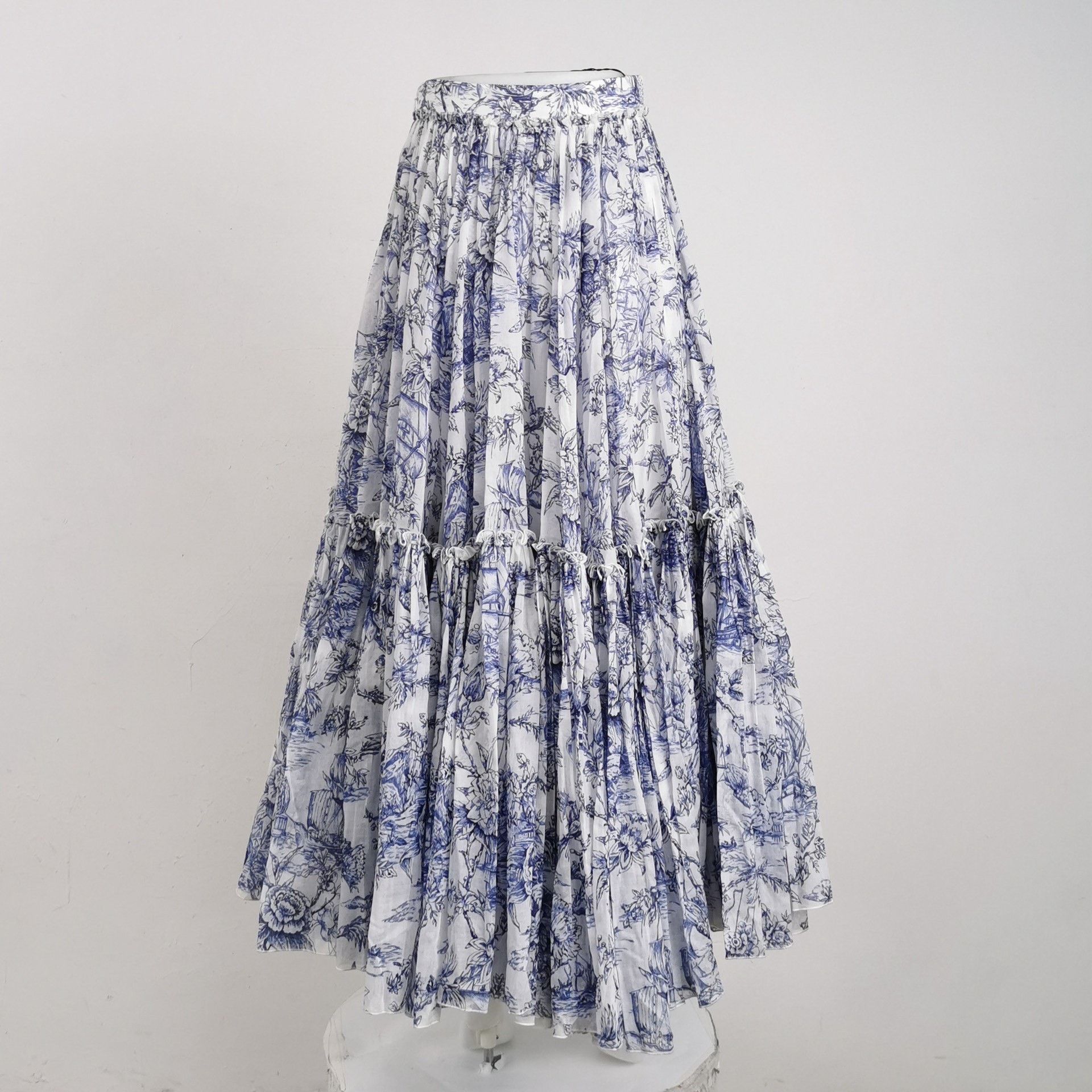 Dior Dior Long Layered Floral Skirt Size 32" / US 10 / IT 46 - 3 Thumbnail