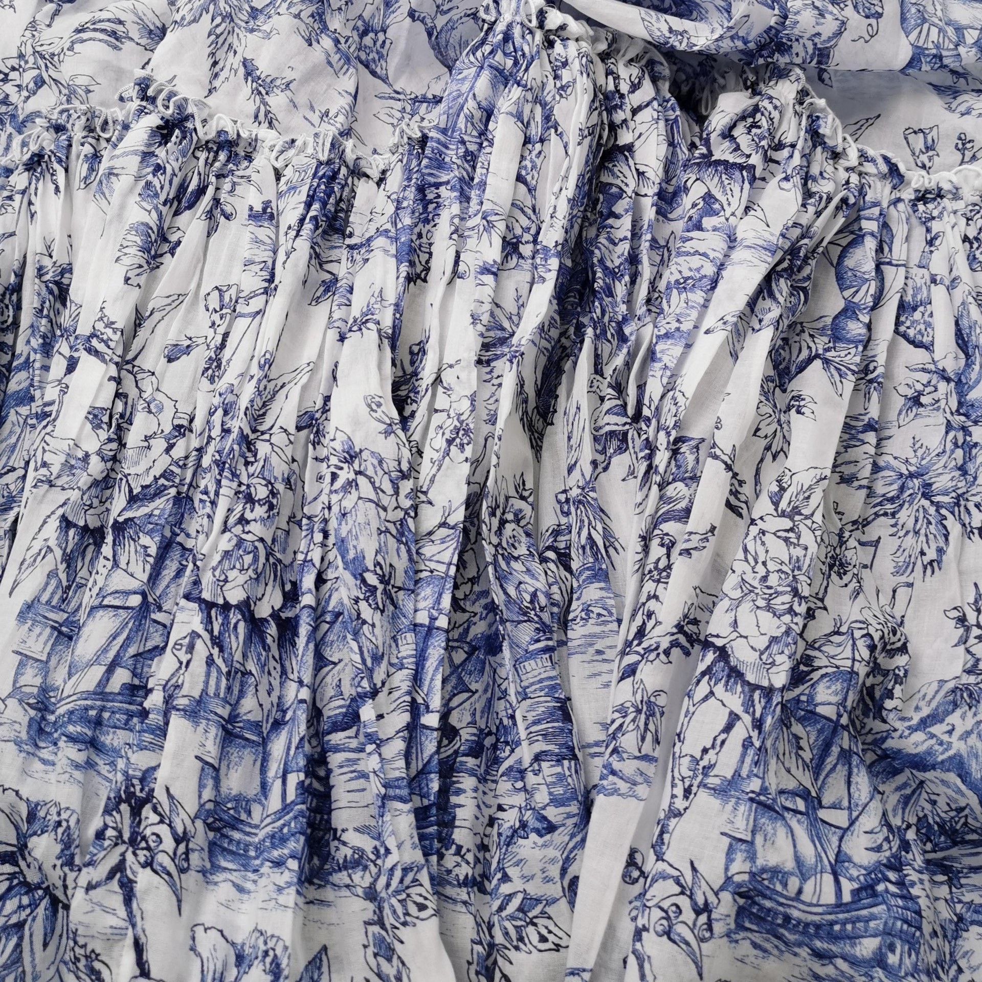 Dior Dior Long Layered Floral Skirt Size 32" / US 10 / IT 46 - 2 Thumbnail