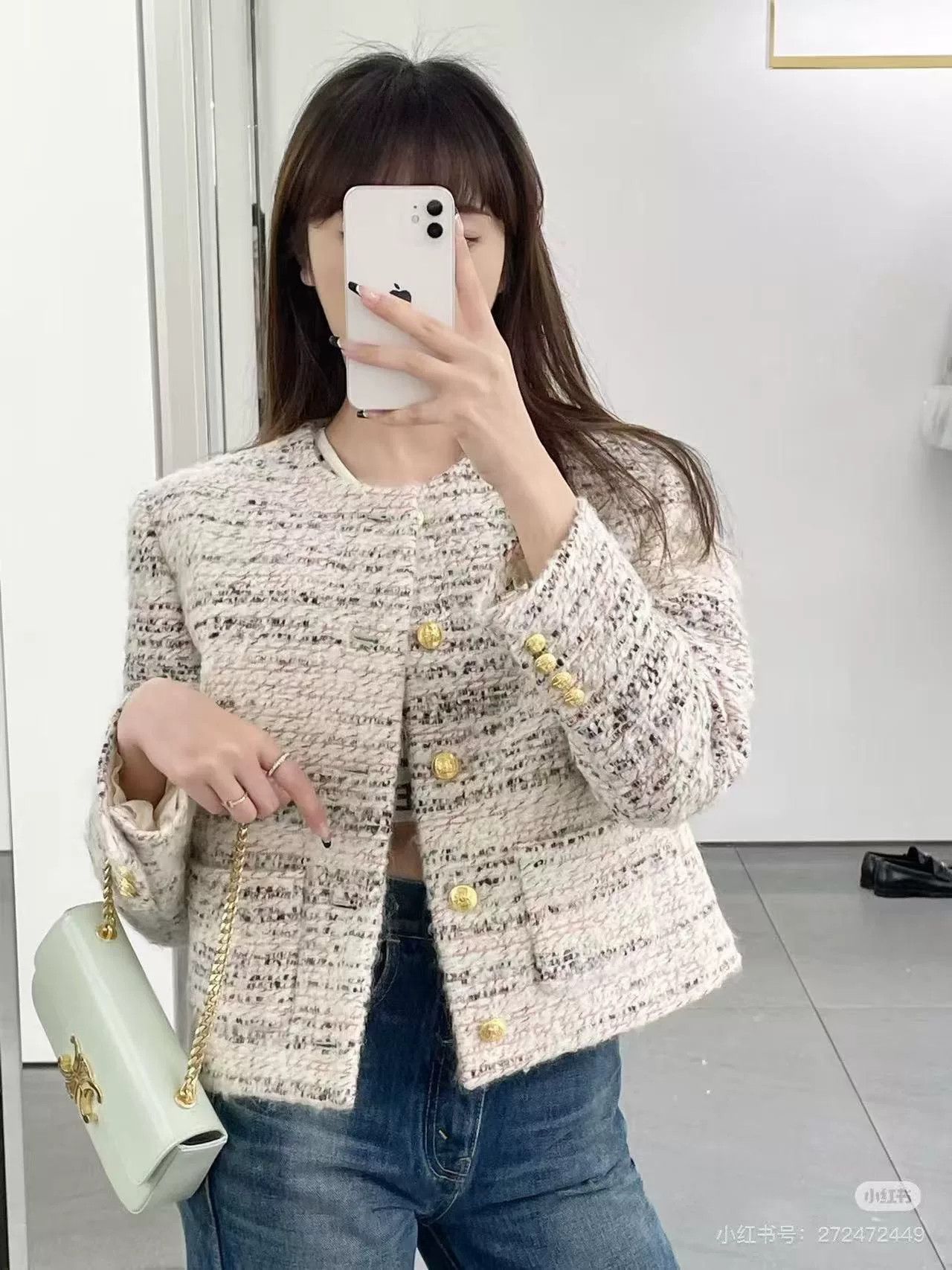 Celine Celine 2023 Cropped Tweed Coat Size M / US 6-8 / IT 42-44 - 7 Thumbnail