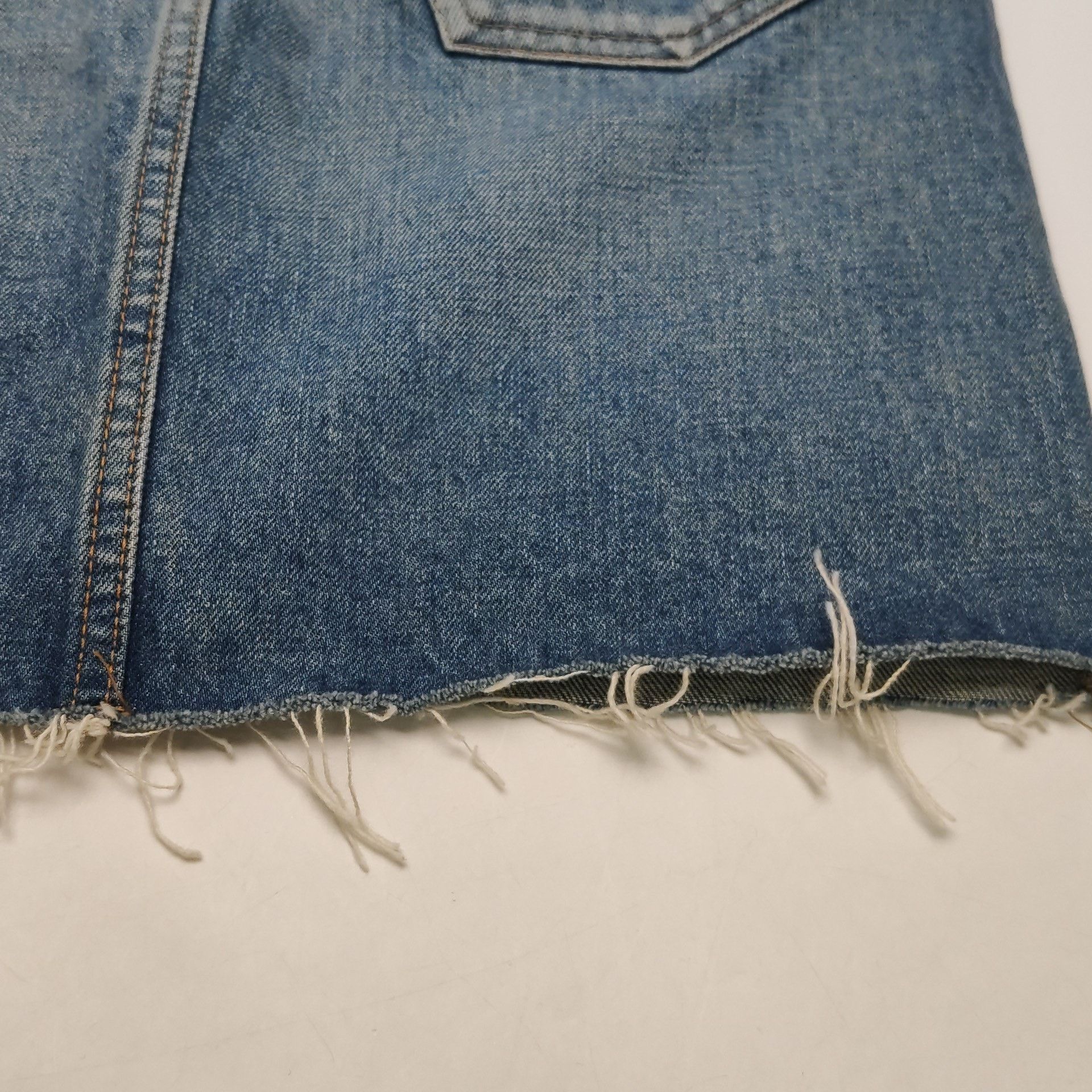 Celine Celine Blue Denim High Waist Skirt Size 28" / US 6 / IT 42 - 7 Thumbnail