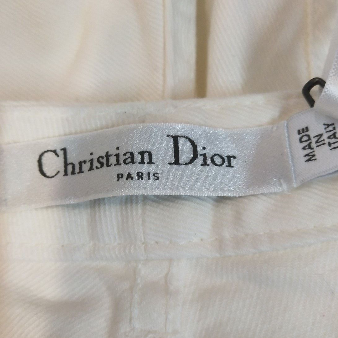 Dior Dior White High-Waist Slim-Fit Pants Size 30" / US 8 / IT 44 - 3 Thumbnail