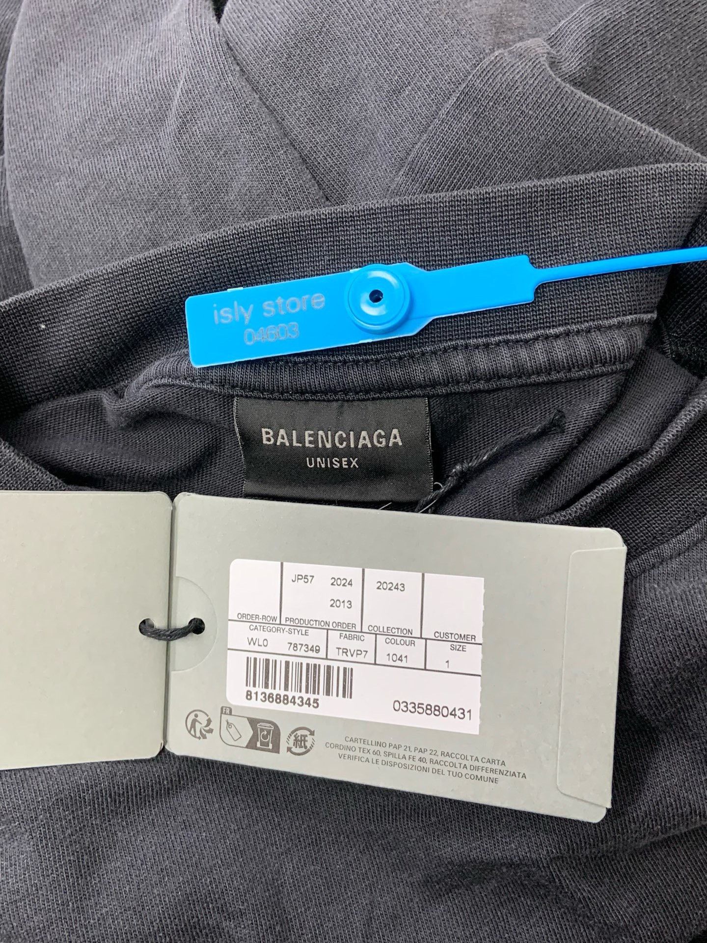 Balenciaga Balenciaga Letter Print Oversized Unisex T-shirt Size US M / EU 48-50 / 2 - 5 Thumbnail