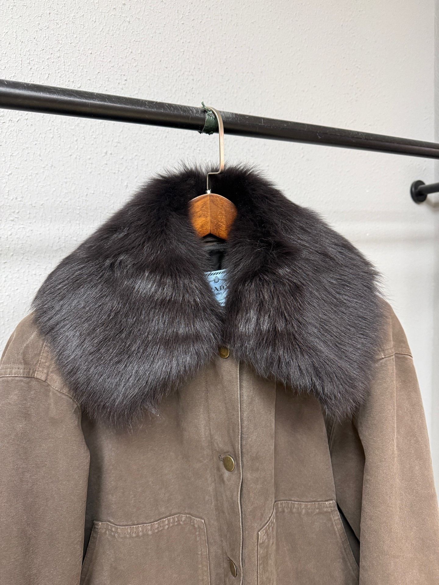 Prada Prada Fur Collar Lumberjack Jacket Size US M / EU 48-50 / 2 - 3 Thumbnail