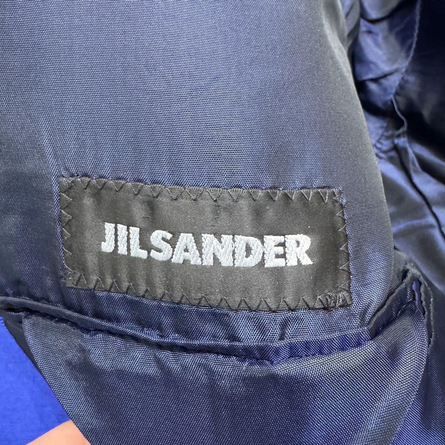 Jil Sander Blue Double-Breasted Blazer Size US M / EU 48-50 / 2 - 2 Thumbnail