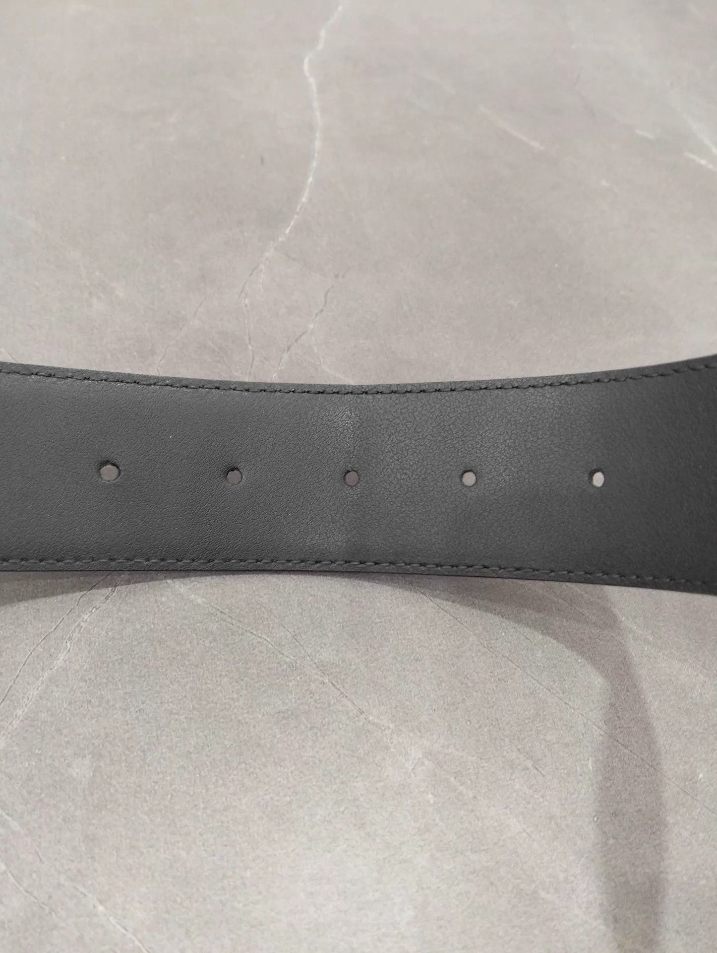Gucci Black Leather Belt with Interlocking G Buckle Size ONE SIZE - 5 Thumbnail