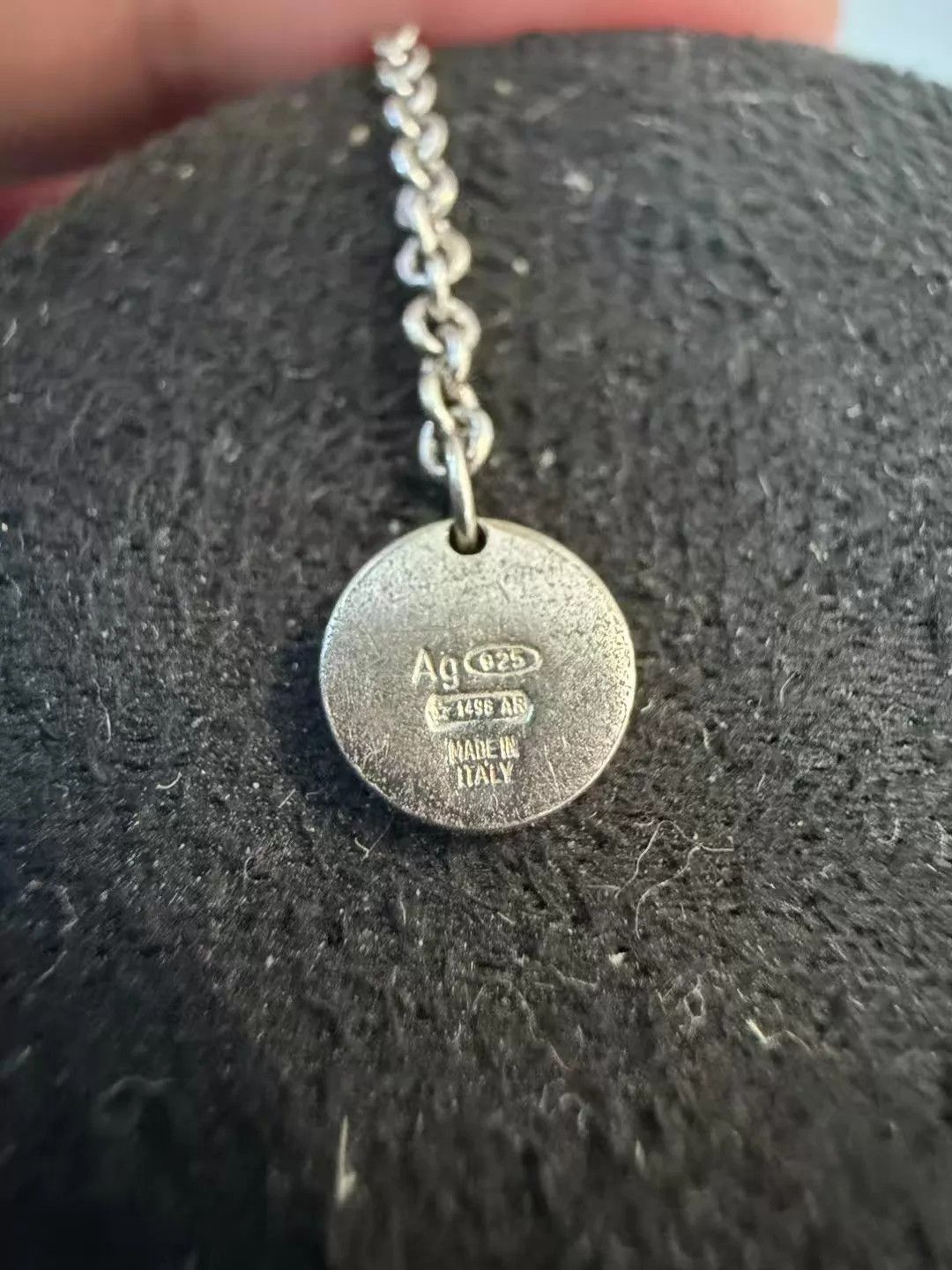 Bvlgari Silver Chain Necklace with Ring Pendant Size ONE SIZE - 5 Thumbnail