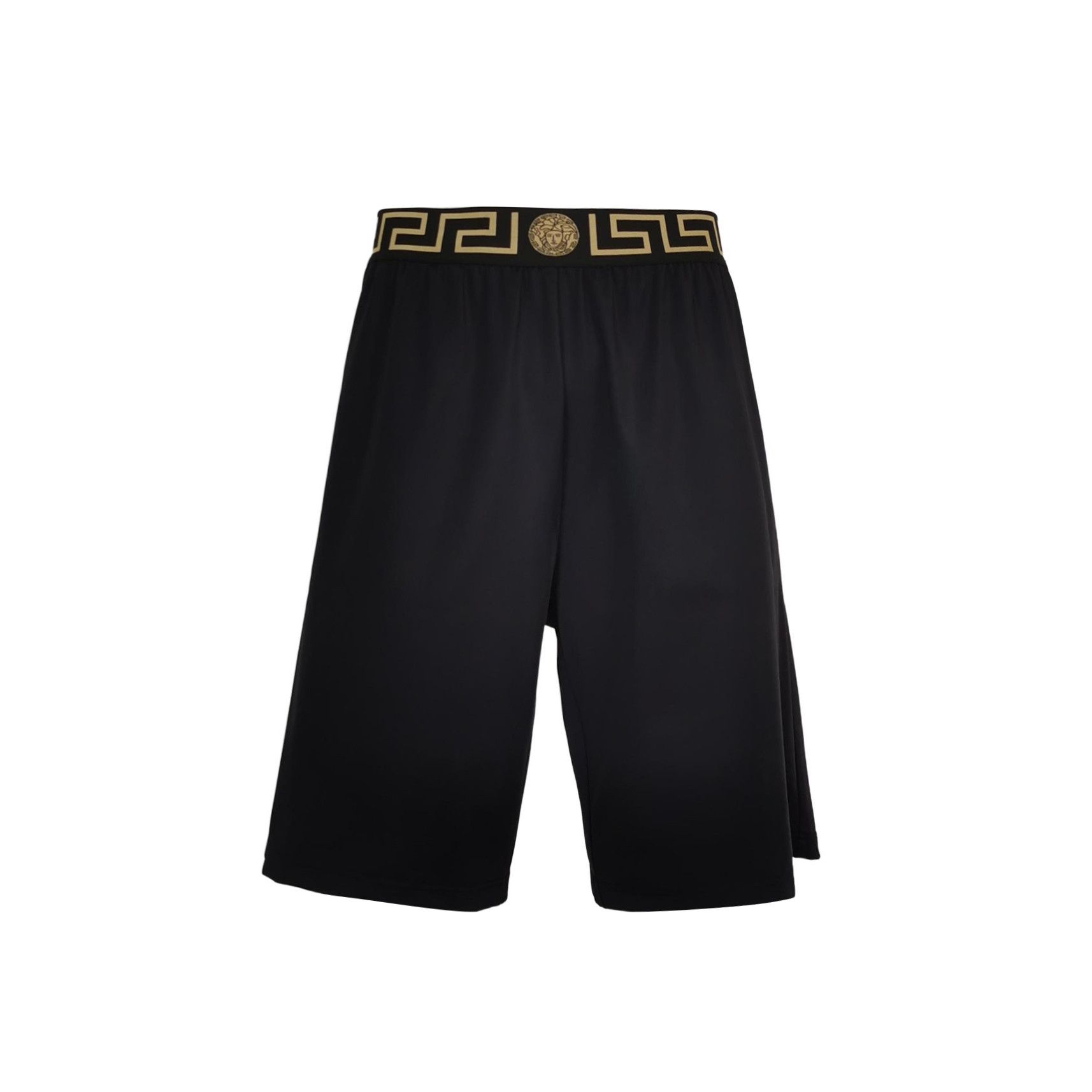 Versace Versace Medusa Black Cotton Shorts M Size US 26 / EU 42 - 2 Thumbnail