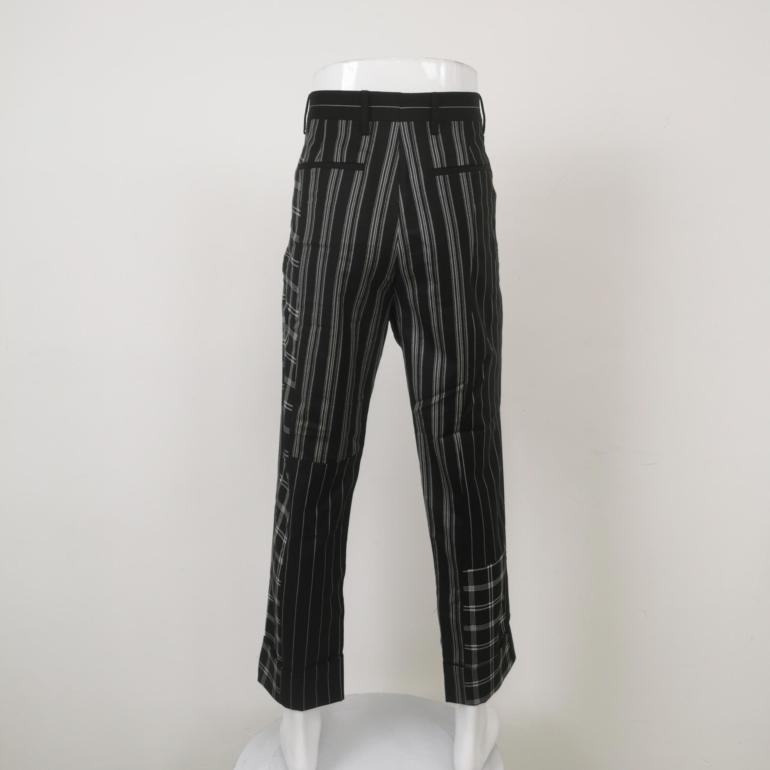 Versace Versace Wool Blend Color Block Check Trousers Size US 30 / EU 46 - 3 Thumbnail