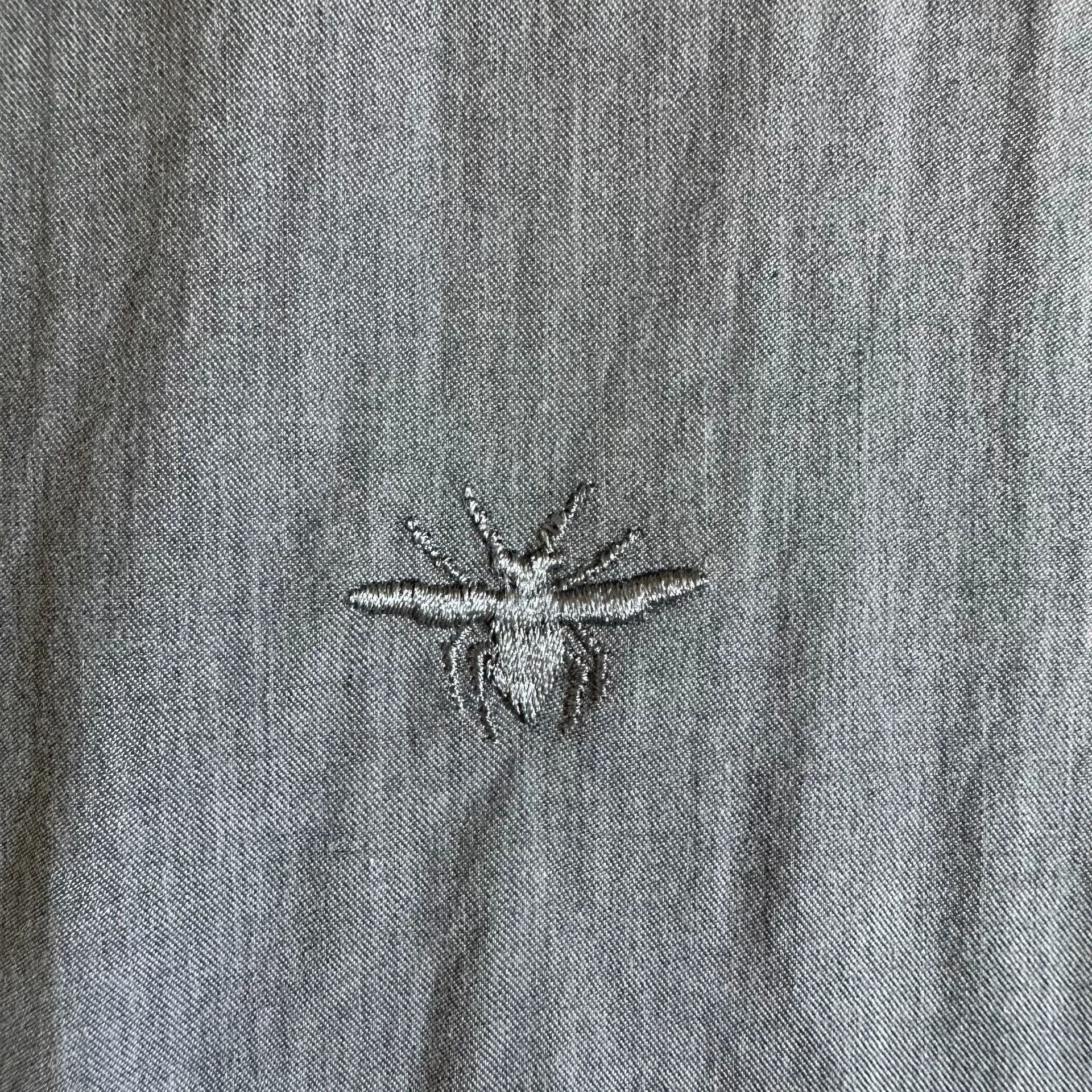 Dior Dior Light Gray Bee Shirt Size US M / EU 48-50 / 2 - 2 Thumbnail