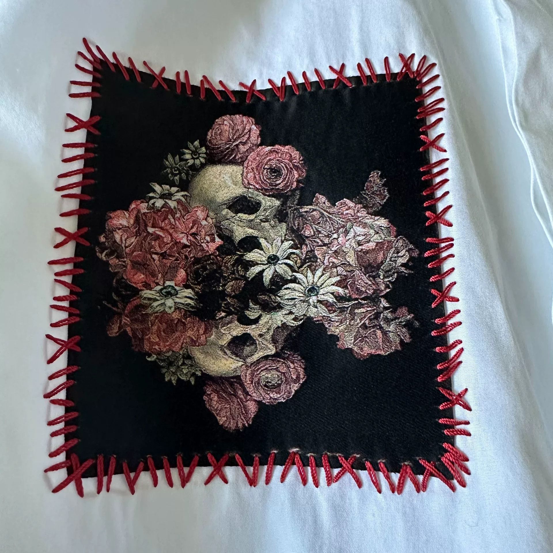 Dior Dior Homme 17SS Tetsu Kamei Rose Skull Shirt Size US M / EU 48-50 / 2 - 3 Thumbnail