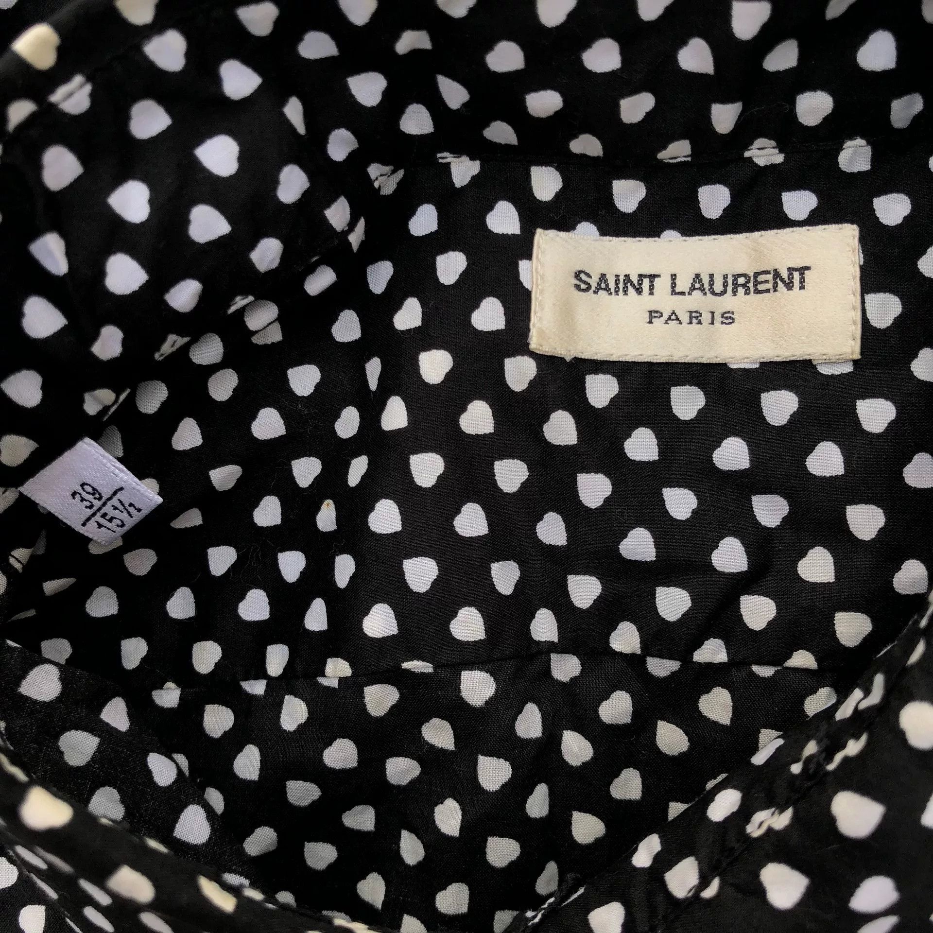 Saint Laurent Paris Saint Laurent 13SS Polka Dot Shirt Size M / US 6-8 / IT 42-44 - 7 Thumbnail