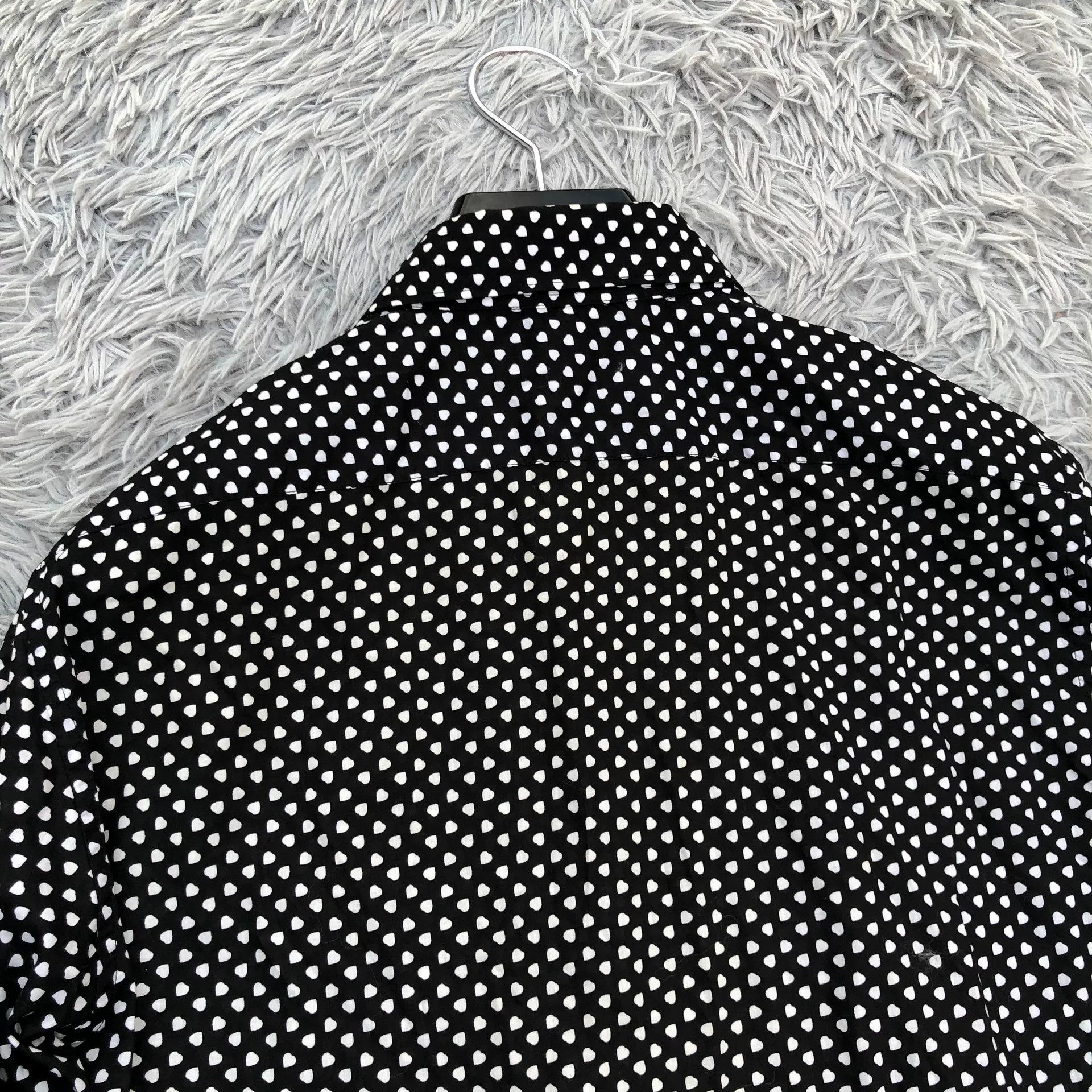 Saint Laurent Paris Saint Laurent 13SS Polka Dot Shirt Size M / US 6-8 / IT 42-44 - 6 Thumbnail