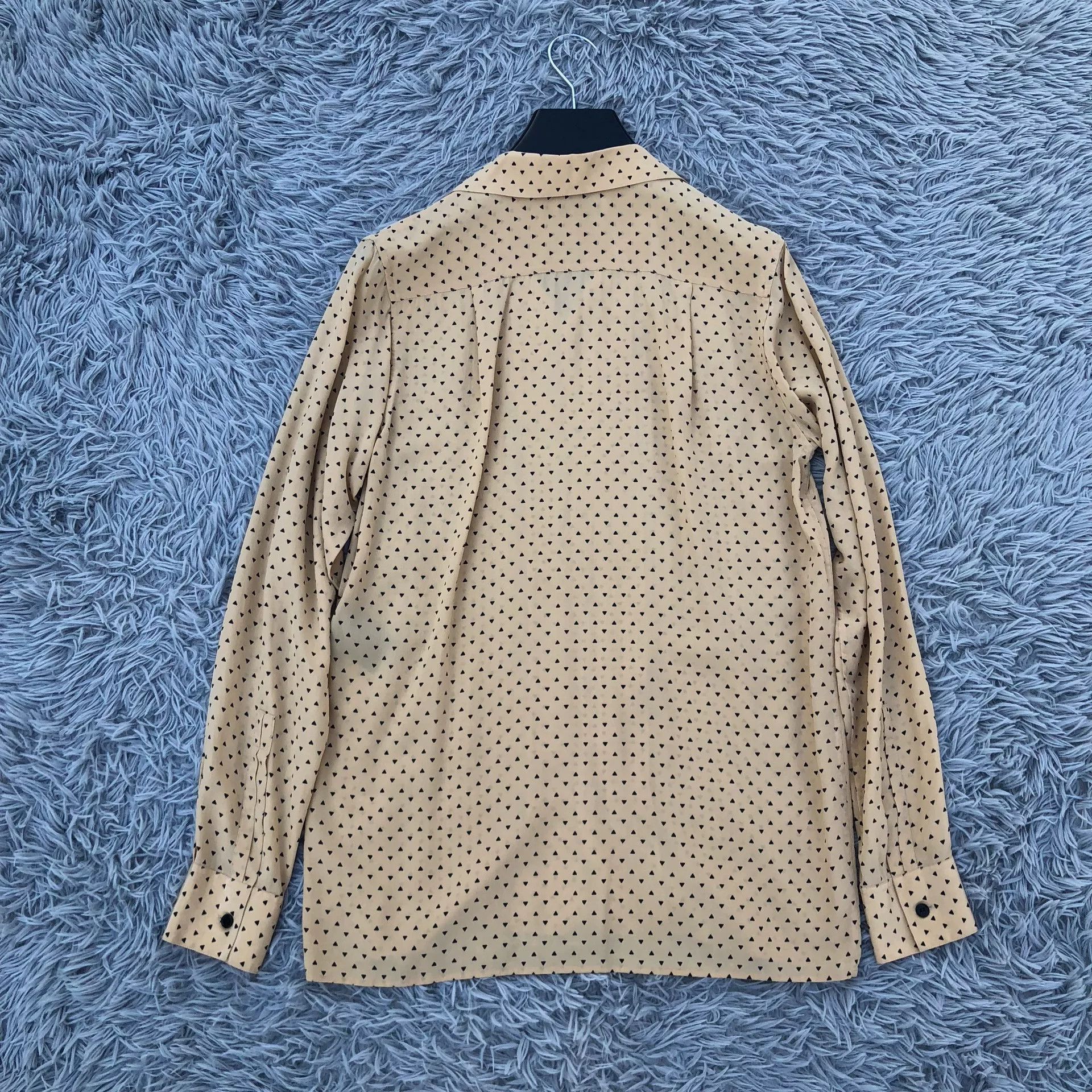 Saint Laurent Paris Saint Laurent 14SS Cuban Collar Silk Shirt Size US M / EU 48-50 / 2 - 4 Thumbnail