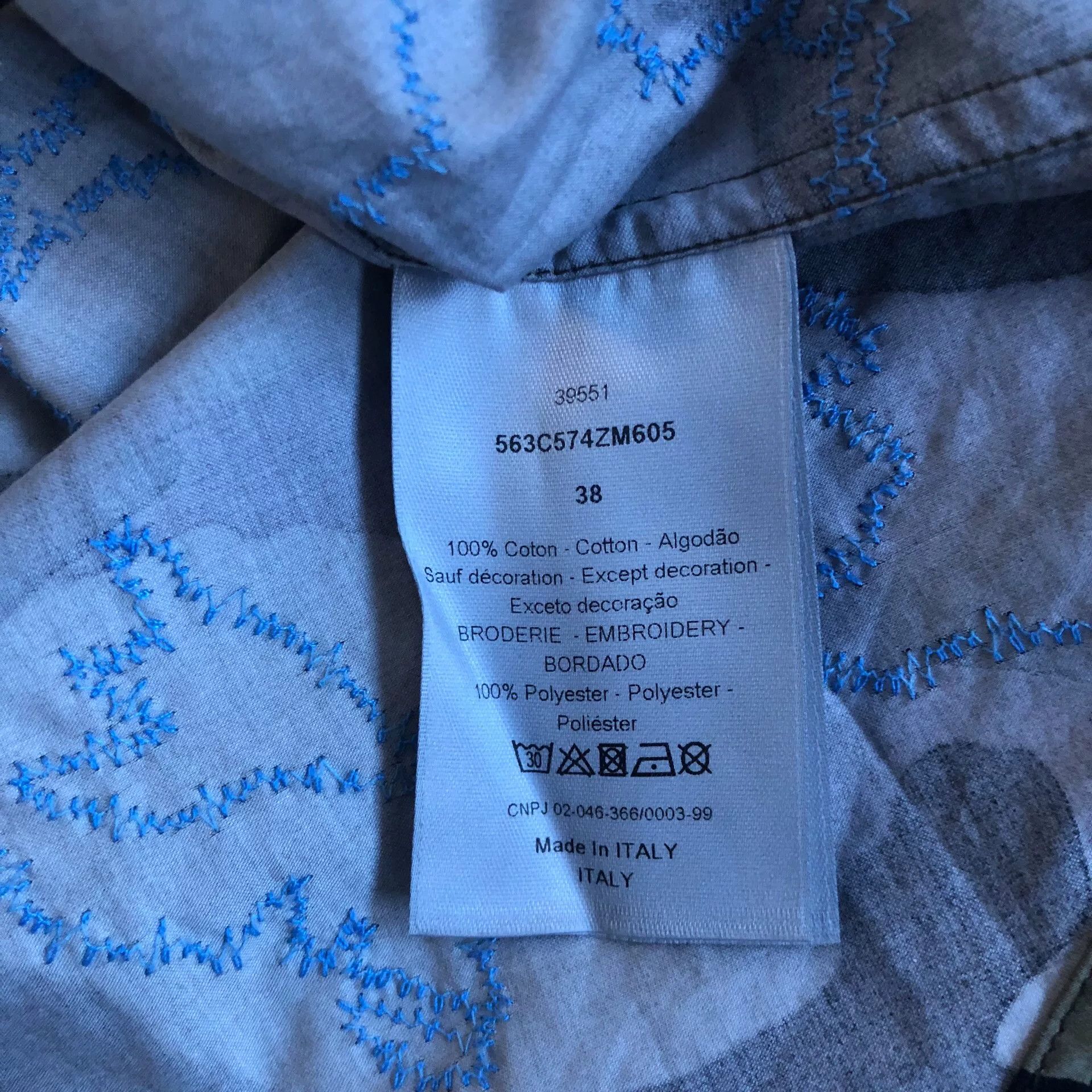 Dior Dior Homme 16SS Camellia Embroidery Shirt Size US M / EU 48-50 / 2 - 7 Thumbnail