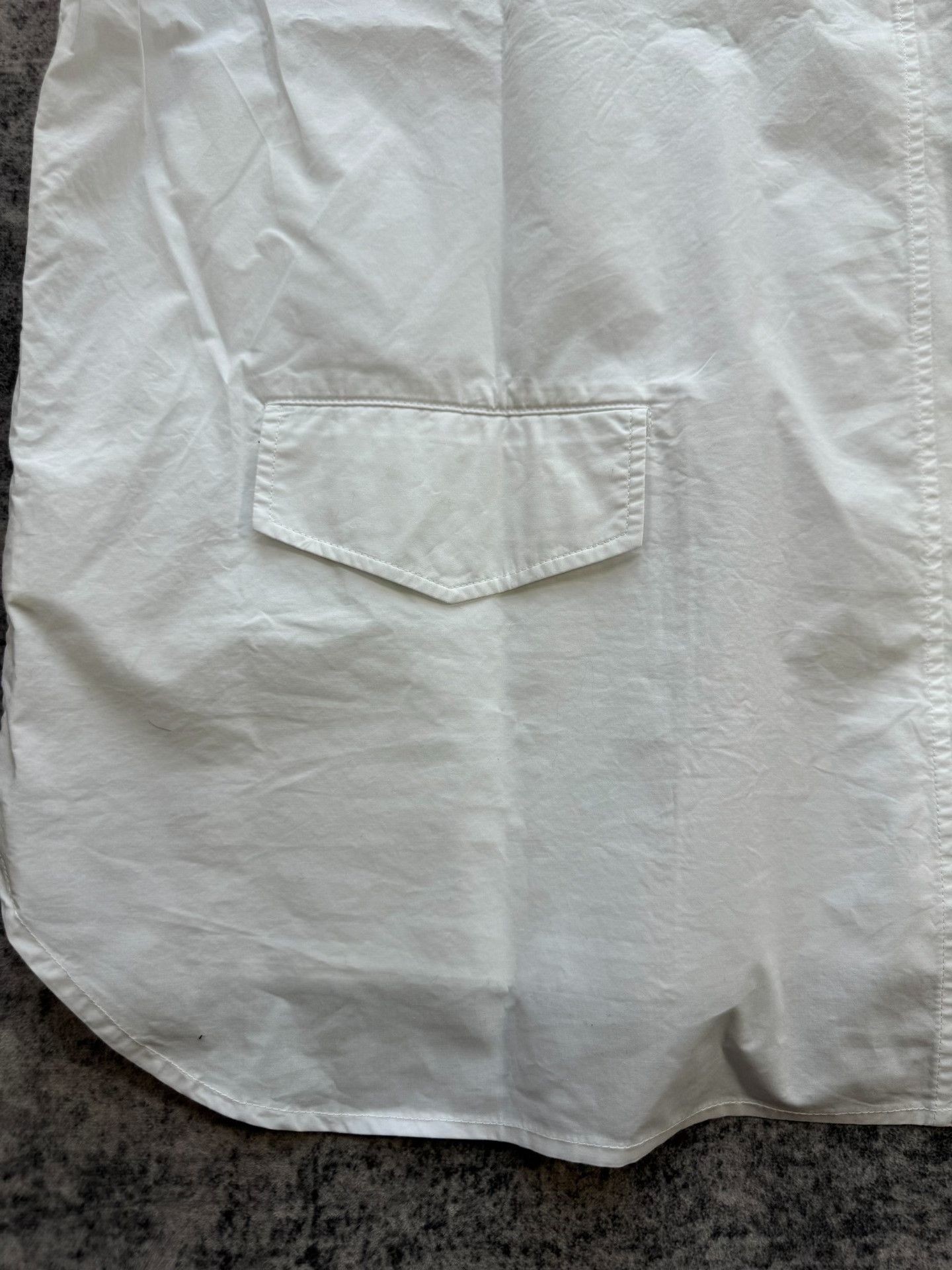 Acne Studios Acne Studios White Pocket Short-Sleeve Shirt Size US M / EU 48-50 / 2 - 5 Thumbnail