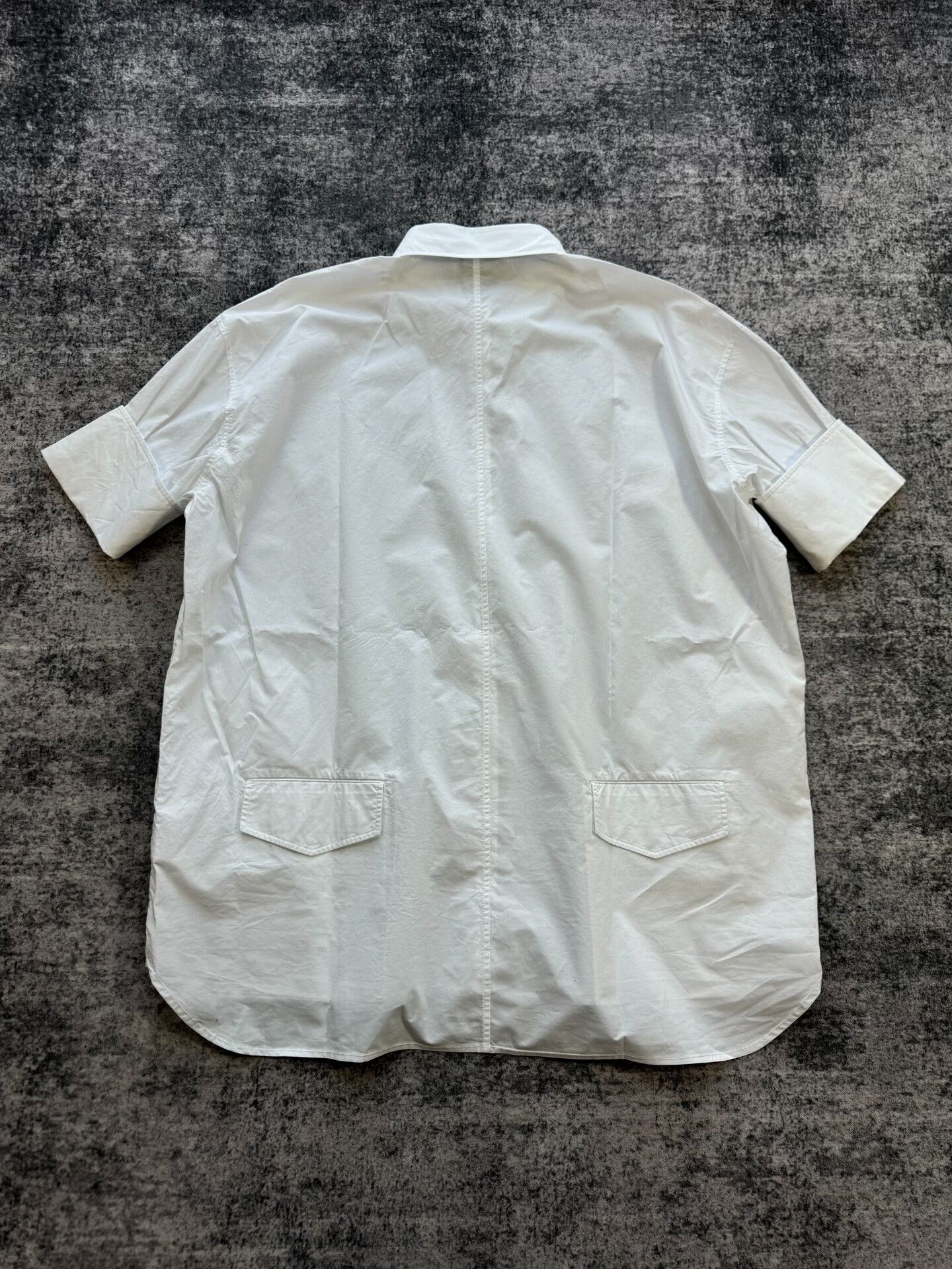 Acne Studios Acne Studios White Pocket Short-Sleeve Shirt Size US M / EU 48-50 / 2 - 2 Thumbnail