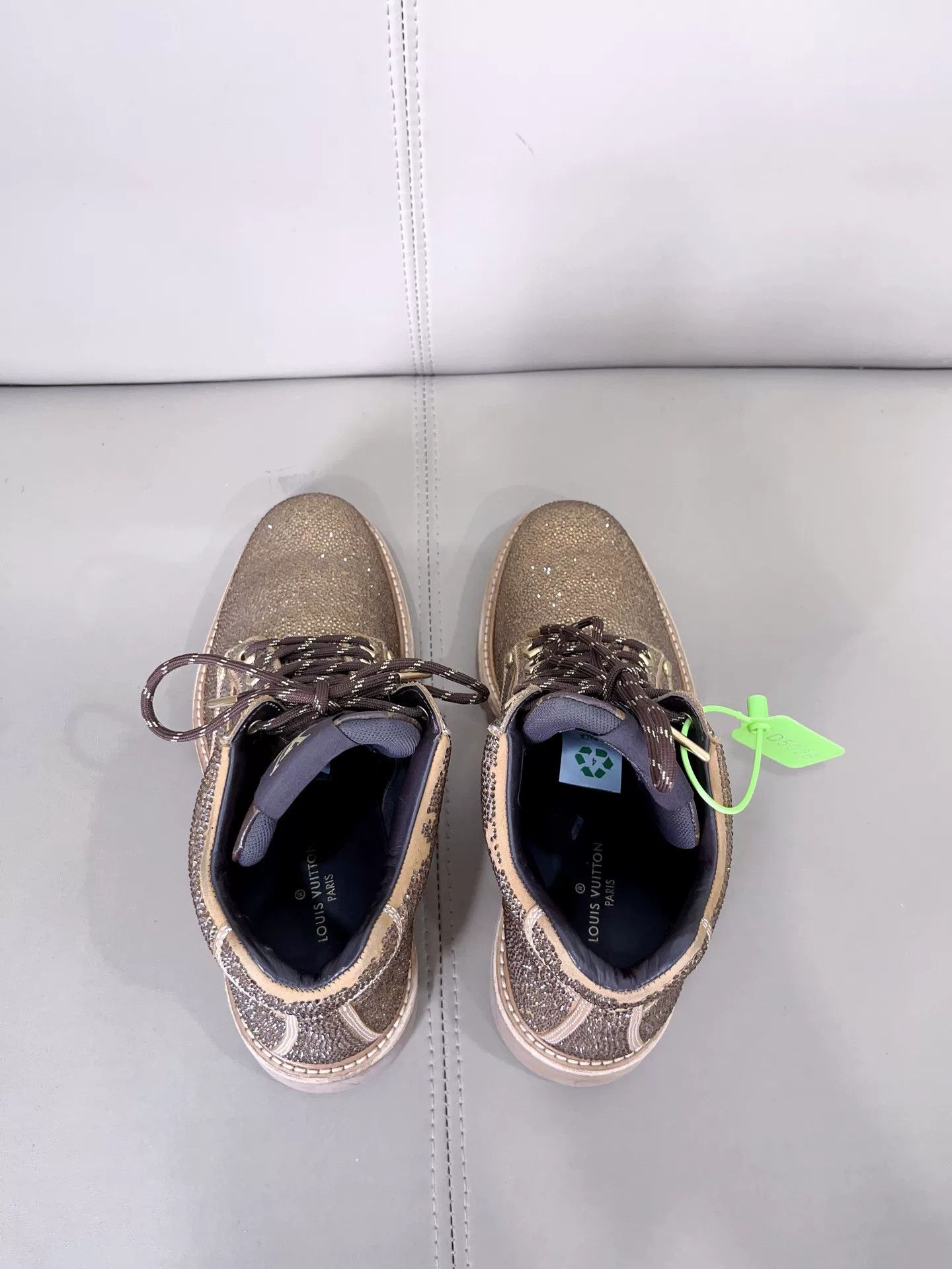 Louis Vuitton Louis Vuitton Diamond Monogram Yellow Martin Boots Size US 8 / EU 41 - 4 Thumbnail