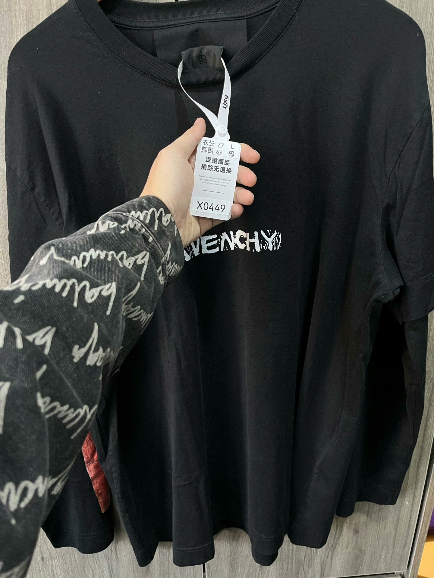 Givenchy Givenchy Chest Logo Fake Two-Piece Longsleeve Size US L / EU 52-54 / 3 - 9 Thumbnail