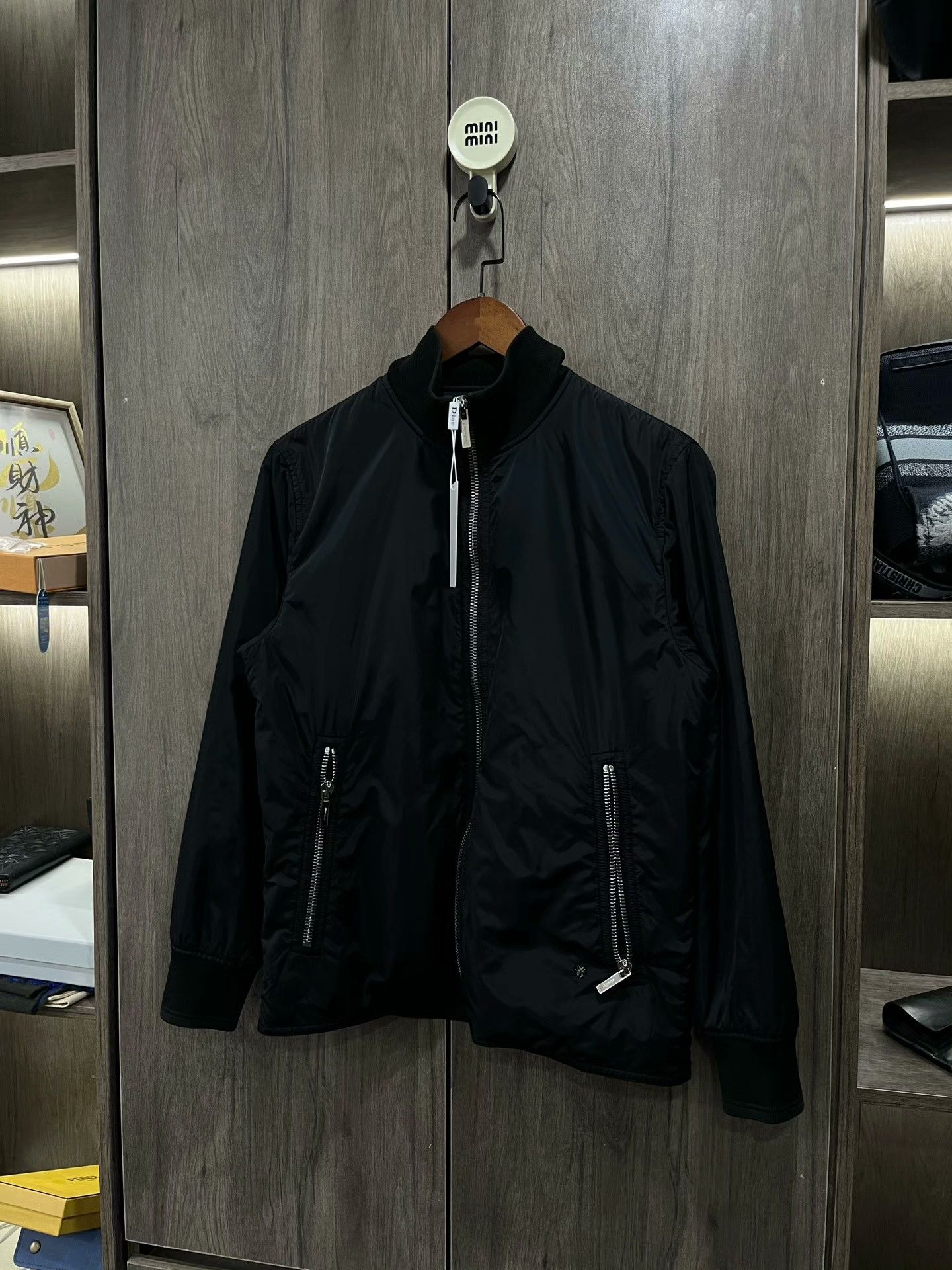 Dior Dior Black Zip Jacket with Metal Bee Size US S / EU 44-46 / 1 - 7 Thumbnail