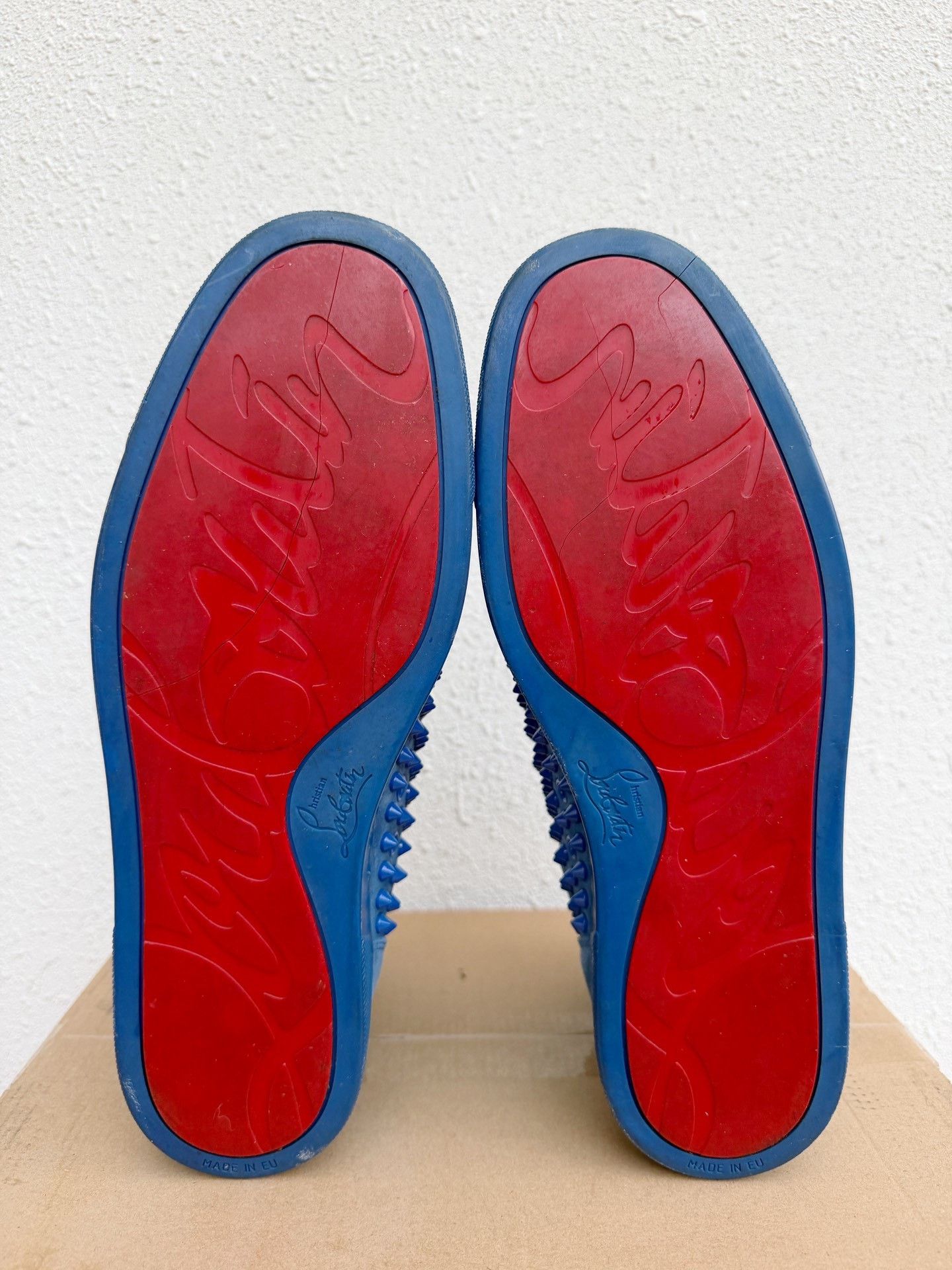 Christian Louboutin Christian Louboutin Suede Studded High-Top Size US 10 / EU 43 - 6 Thumbnail