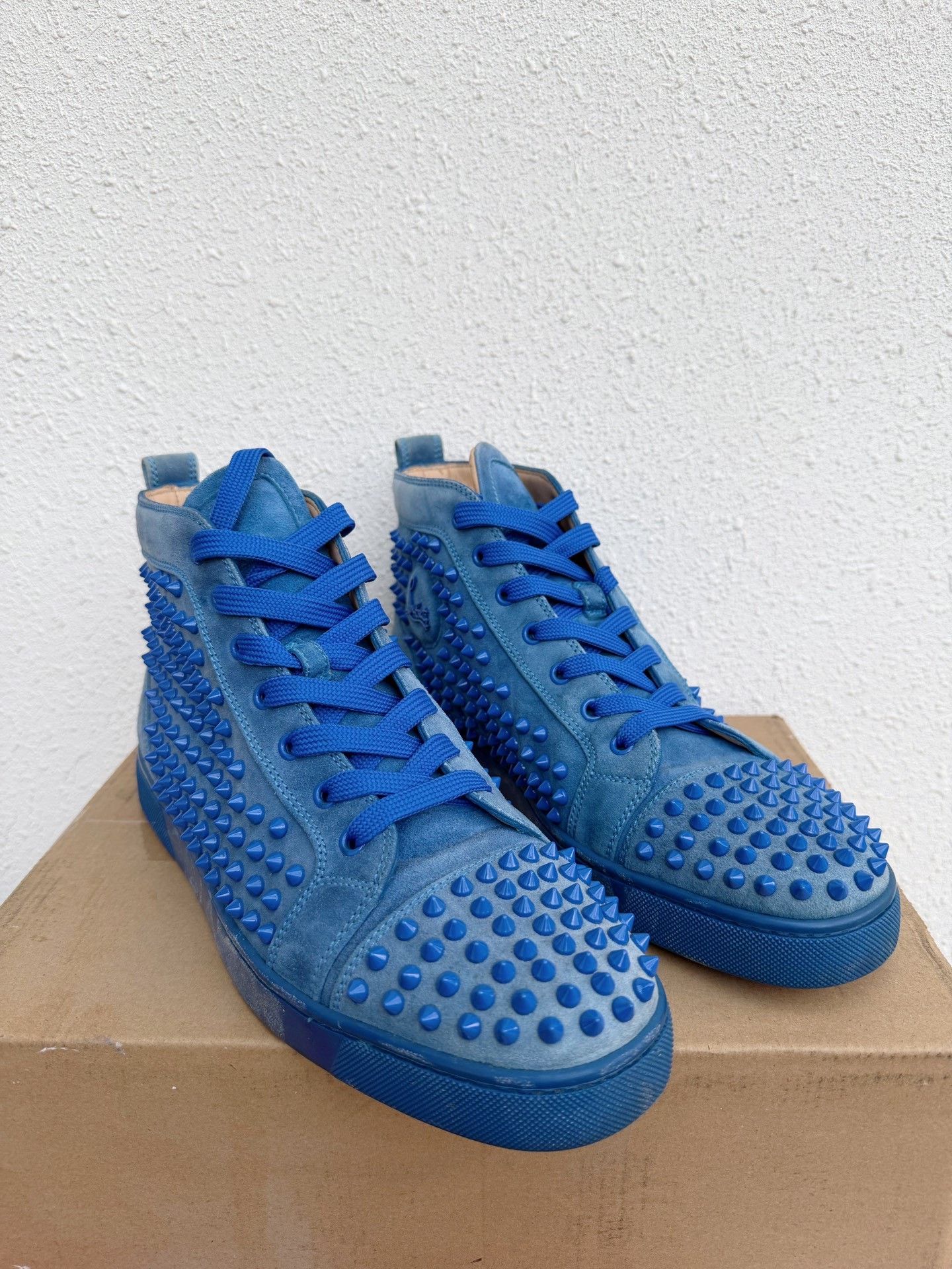 Christian Louboutin Christian Louboutin Suede Studded High-Top Size US 10 / EU 43 - 3 Thumbnail