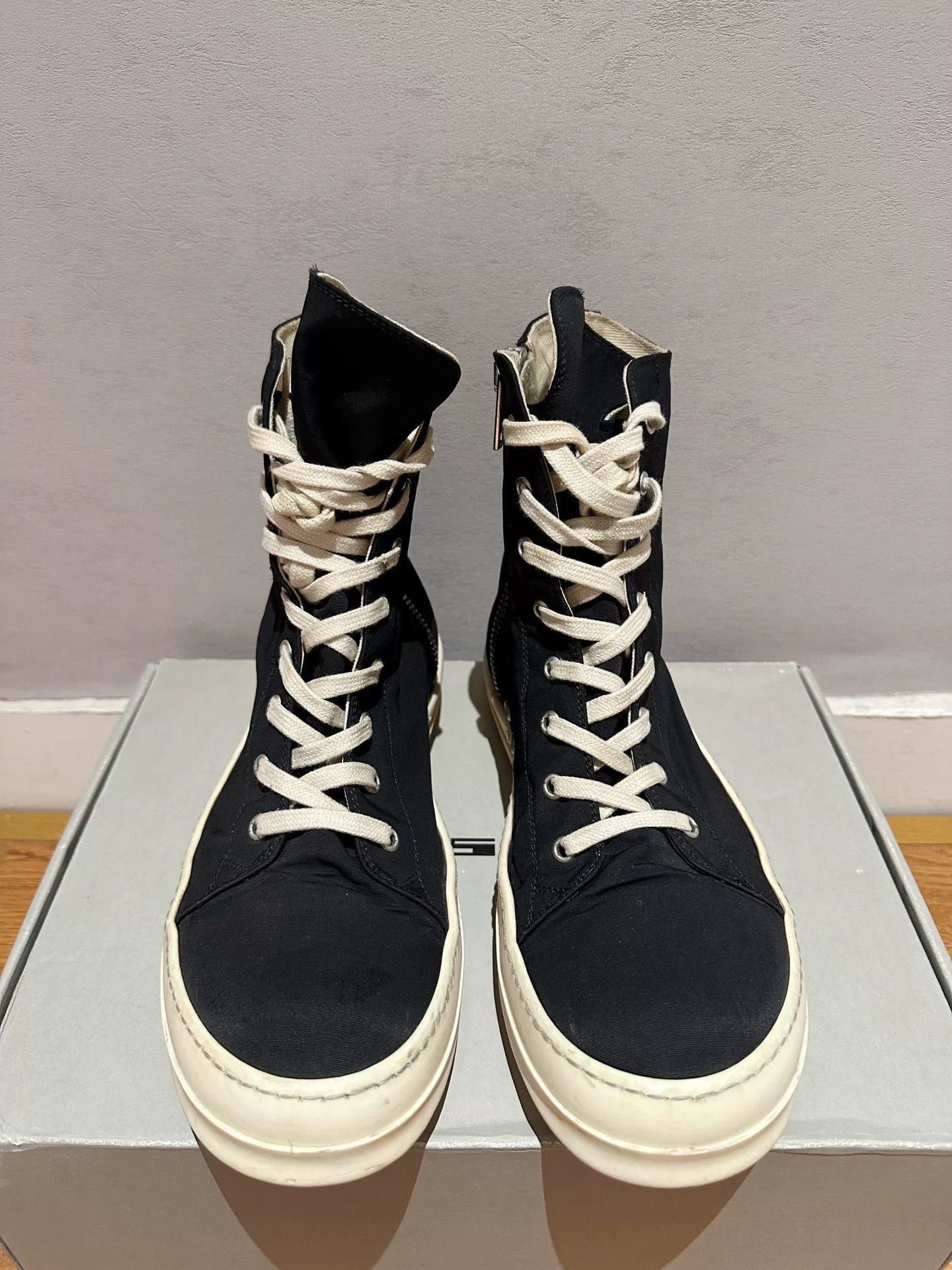 Rick Owens Drkshdw Rick Owens DRKSHDW High-Top Canvas Size US 8 / EU 41 - 2 Thumbnail