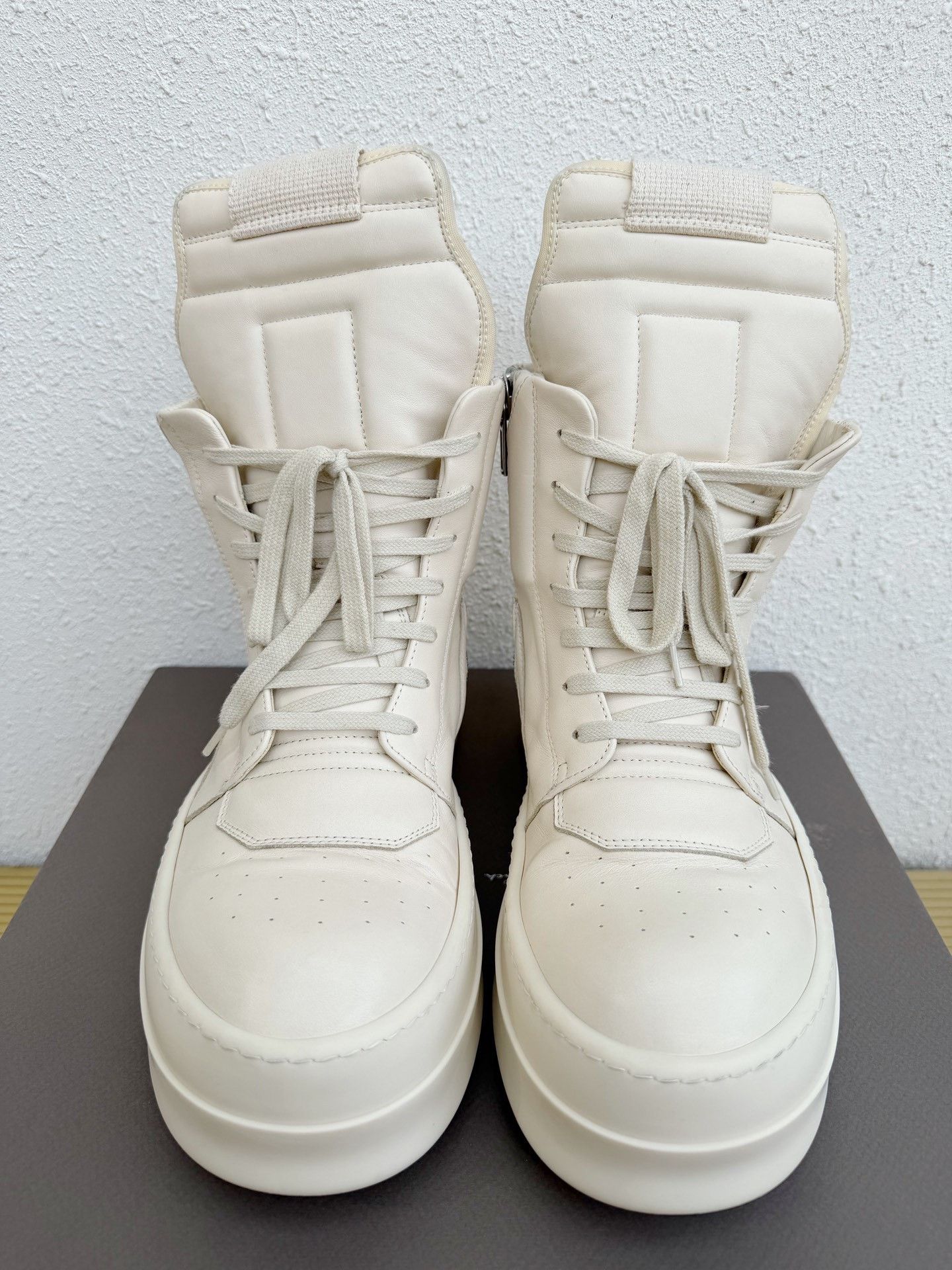 Rick Owens Rick Owens Bumper High-Top White Platform Size US 8 / EU 41 - 4 Thumbnail
