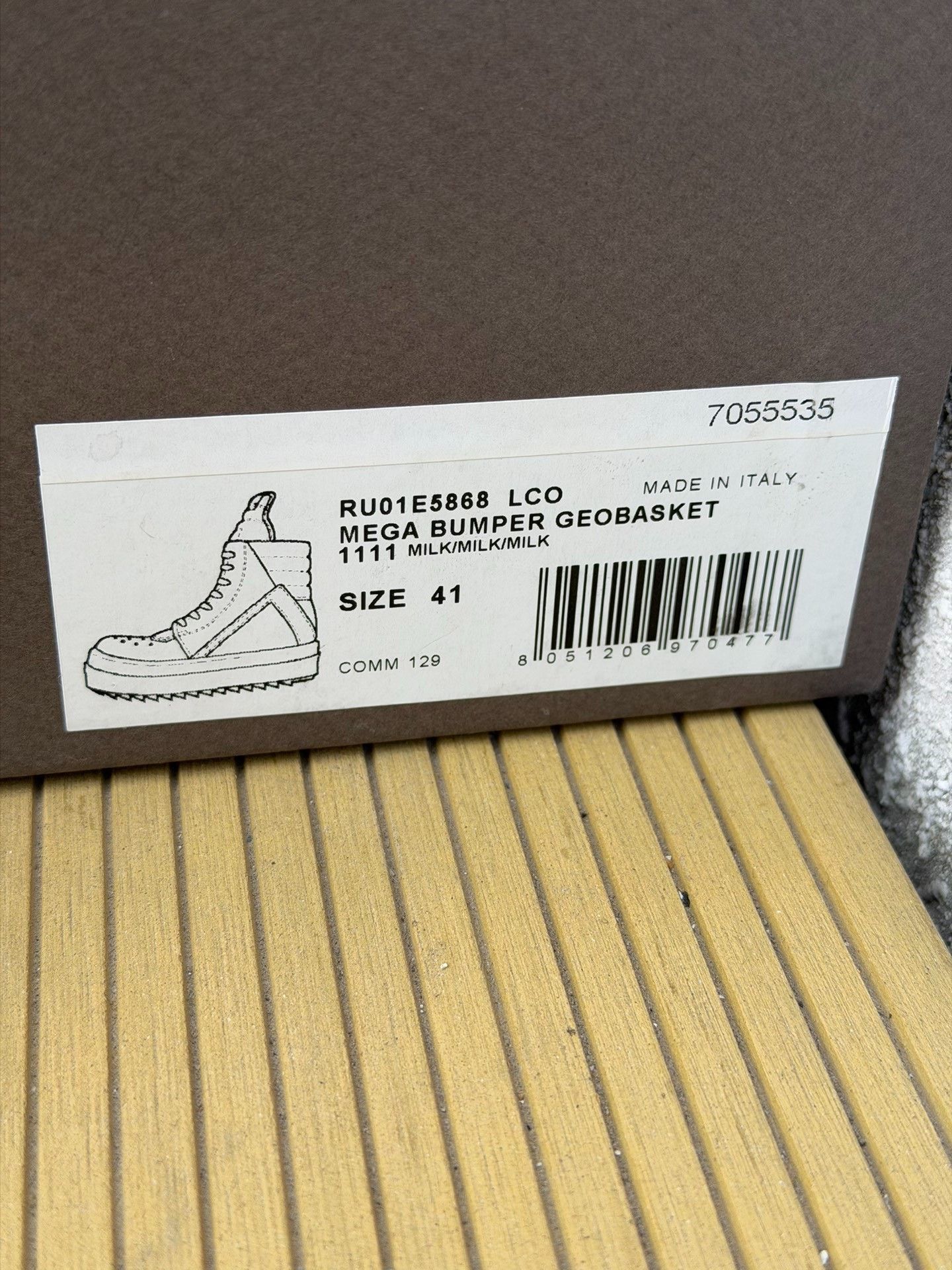 Rick Owens Rick Owens Bumper High-Top White Platform Size US 8 / EU 41 - 9 Thumbnail