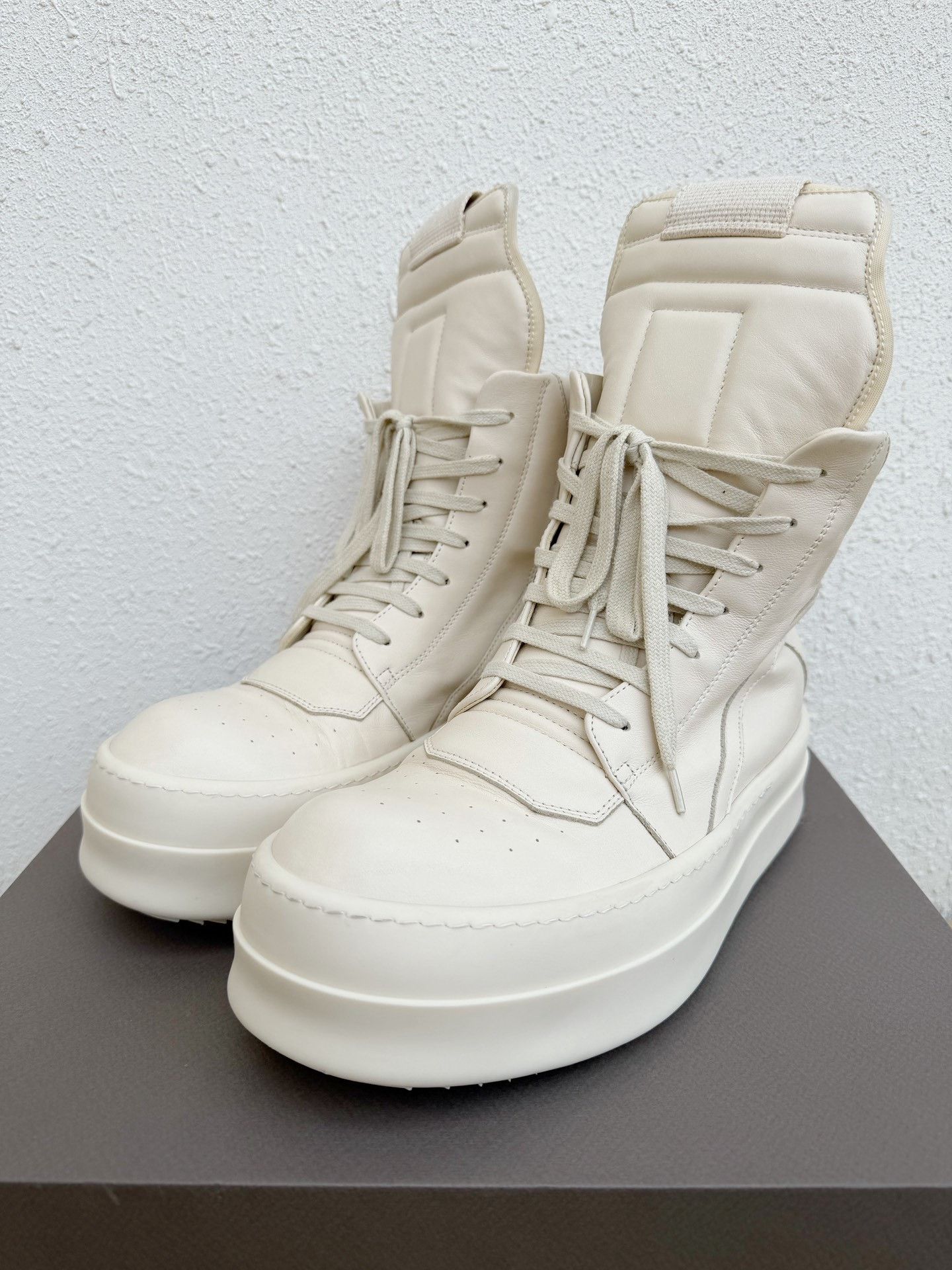 Rick Owens Rick Owens Bumper High-Top White Platform Size US 8 / EU 41 - 3 Thumbnail