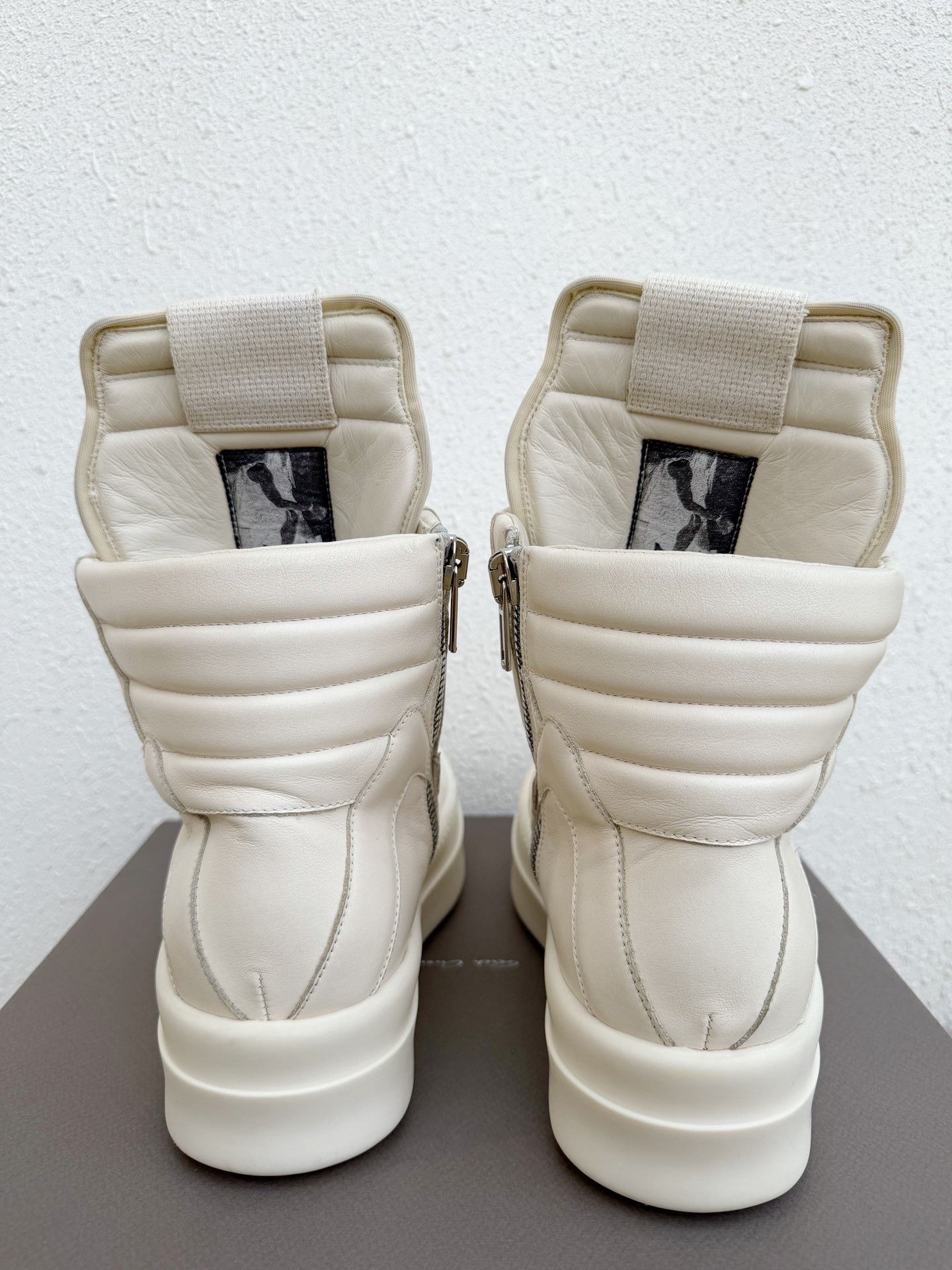 Rick Owens Rick Owens Bumper High-Top White Platform Size US 8 / EU 41 - 7 Thumbnail