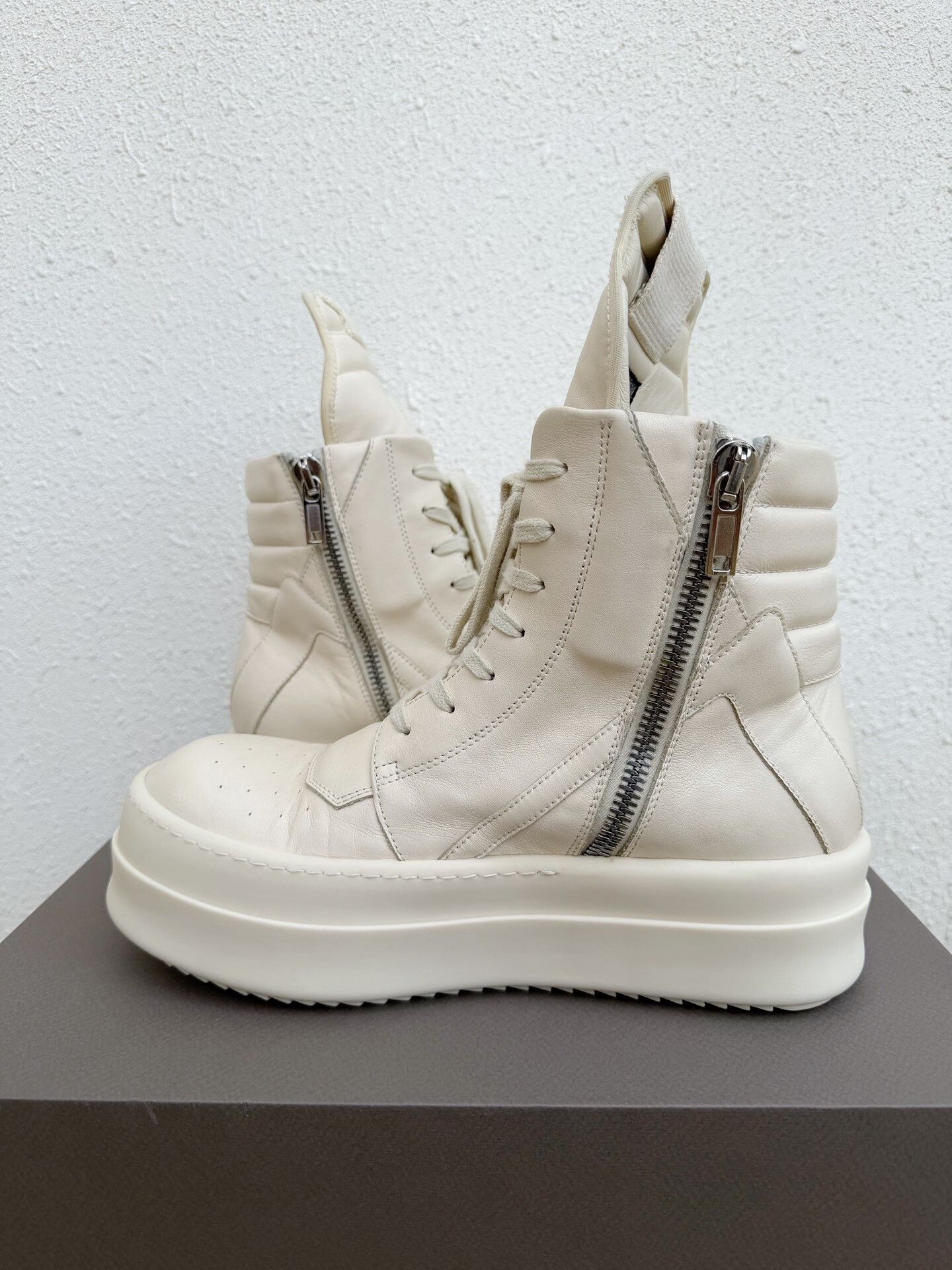 Rick Owens Rick Owens Bumper High-Top White Platform Size US 8 / EU 41 - 6 Thumbnail
