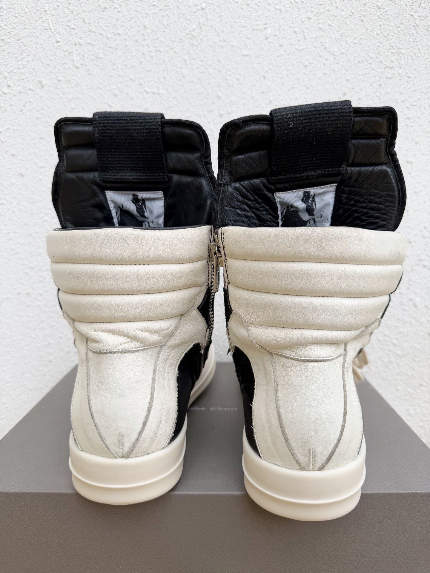Rick Owens Rick Owens Main Line High-Top Black White Size US 9 / EU 42 - 6 Thumbnail