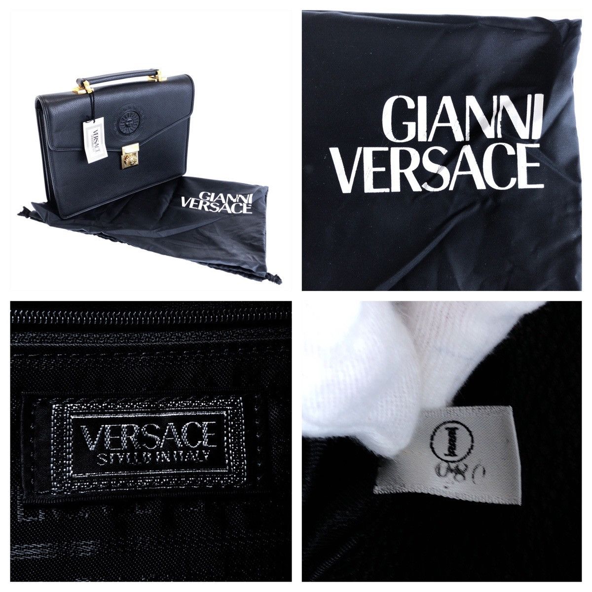 Versace Versace Versace Sunburst Leather Clutch Bag Leather Clutch Bag DUTY FREE for USA Size ONE SIZE - 5 Thumbnail