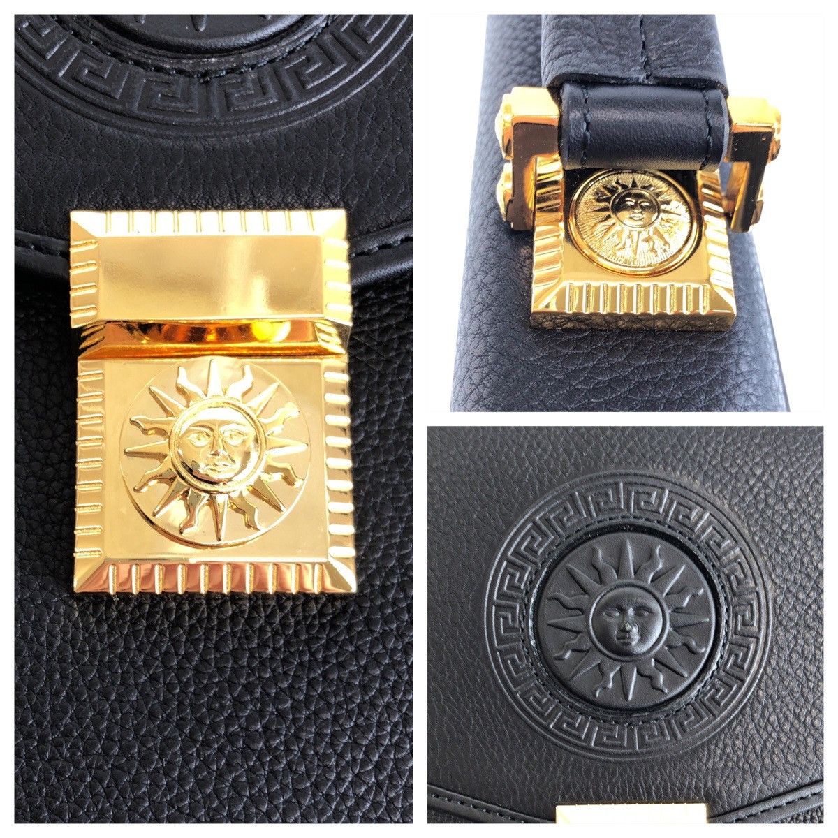 Versace Versace Versace Sunburst Leather Clutch Bag Leather Clutch Bag DUTY FREE for USA Size ONE SIZE - 4 Thumbnail