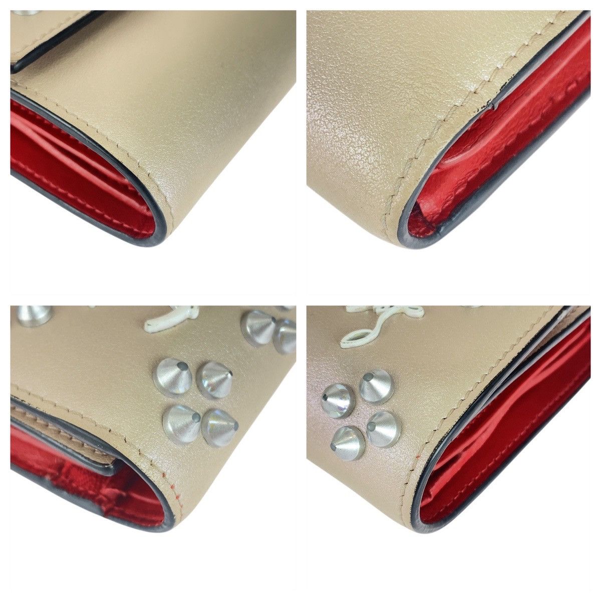 Christian Louboutin Christian Louboutin Christian Louboutin Loubifold Wallet Leather Wallet Leather Short Wallet DUTY FREE for USA Size ONE SIZE - 3 Thumbnail