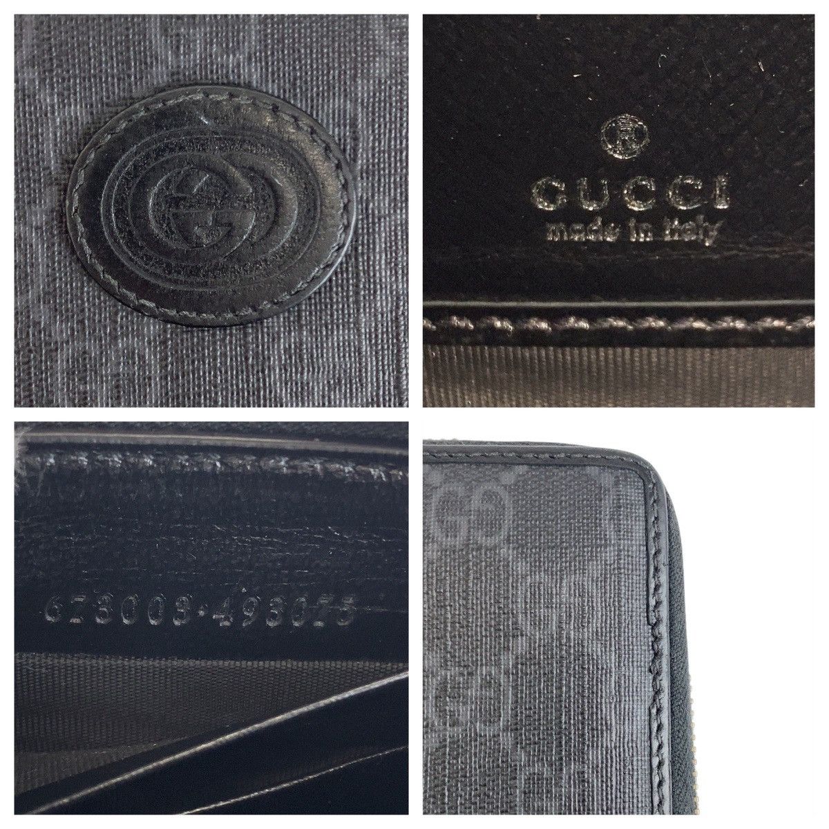Gucci Gucci Gucci Interlocking GG Supreme Canvas Long Wallet Leather Long Wallet 673003 DUTY FREE for USA Size ONE SIZE - 4 Thumbnail
