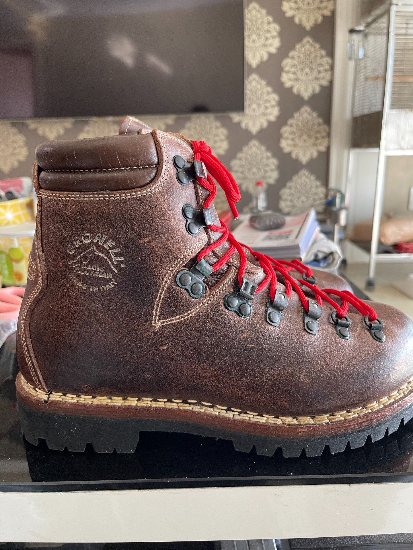 Japanese Brand Gronell Italian Handcrafted Hiking Boots Size US 8 / EU 41 - 4 Thumbnail