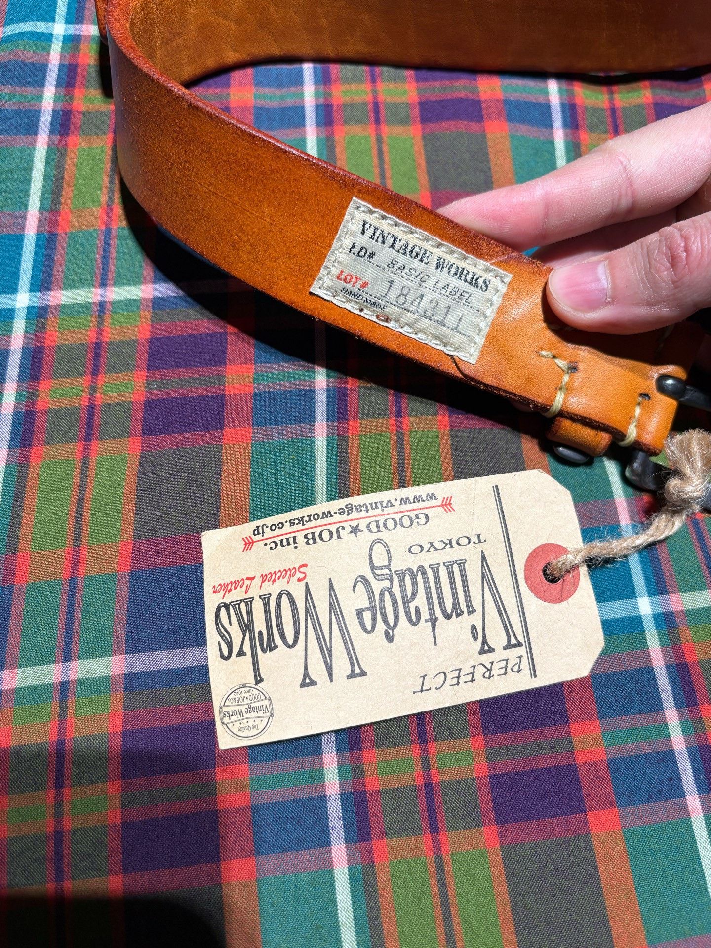 Vintage VINTAGE WORKS Leather Belt Size ONE SIZE - 4 Thumbnail