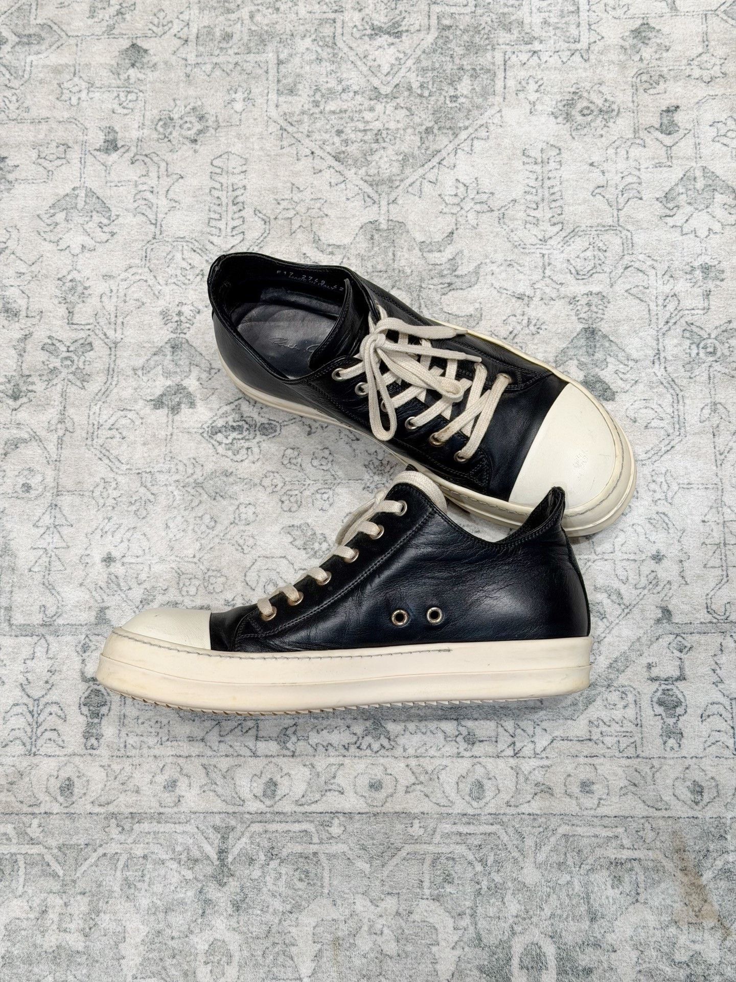 Rick Owens Rick Owens Converse Black White Leather Size US 9 / EU 42 - 7 Thumbnail