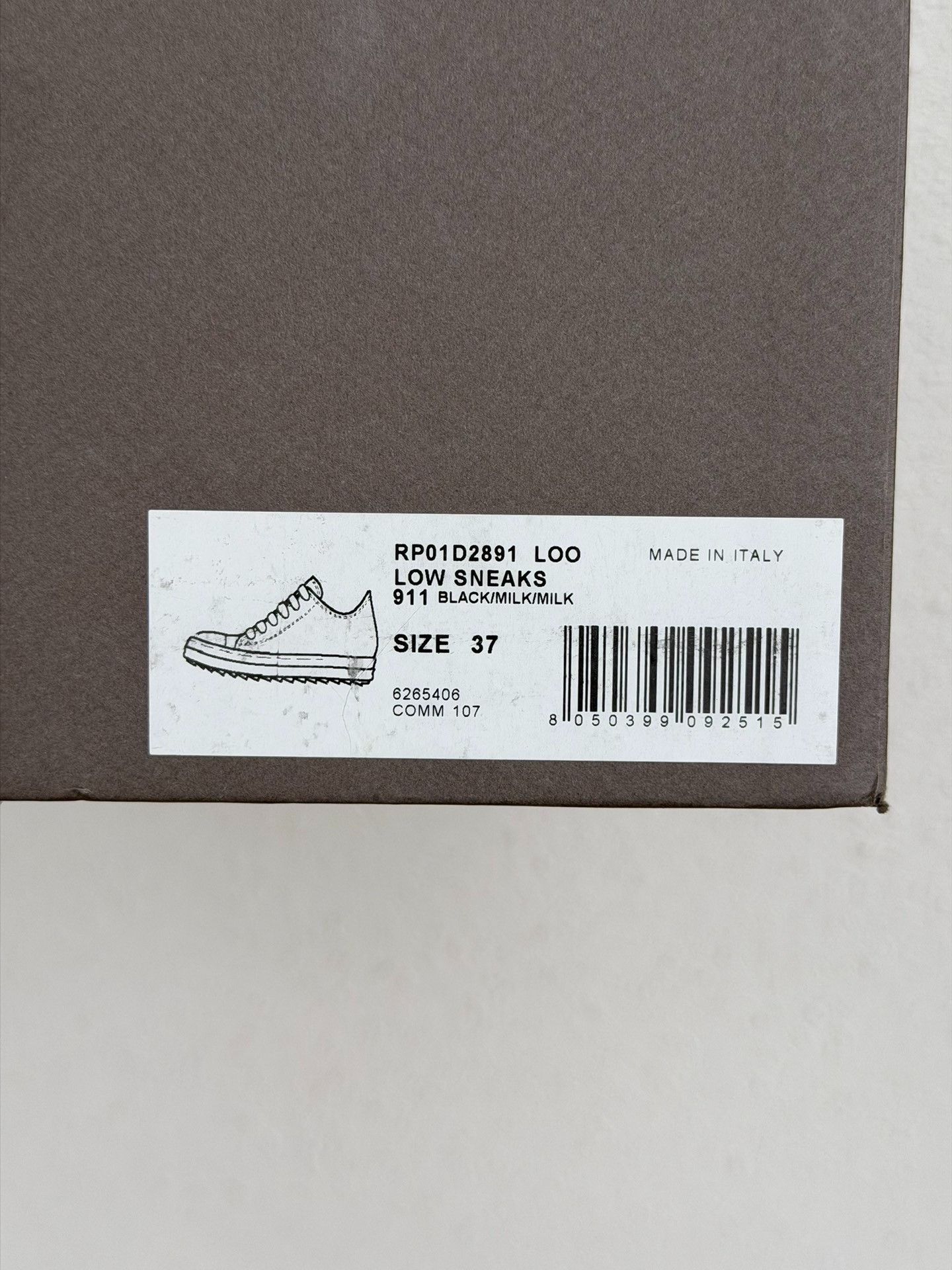 Rick Owens Rick Owens x Converse Women Leather Low-Top Size US 6 / IT 36 - 9 Thumbnail