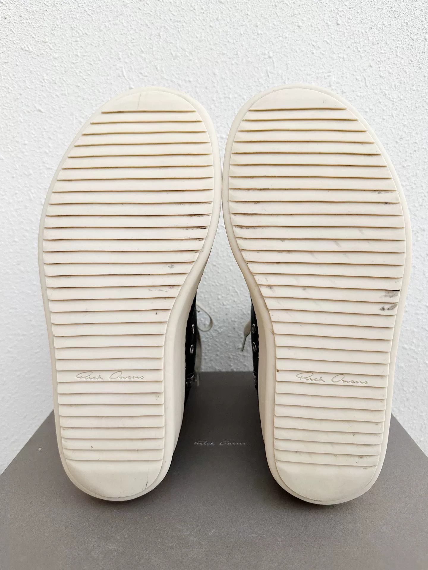 Rick Owens Rick Owens Platform Leather Black White Size US 11 / EU 44 - 8 Thumbnail